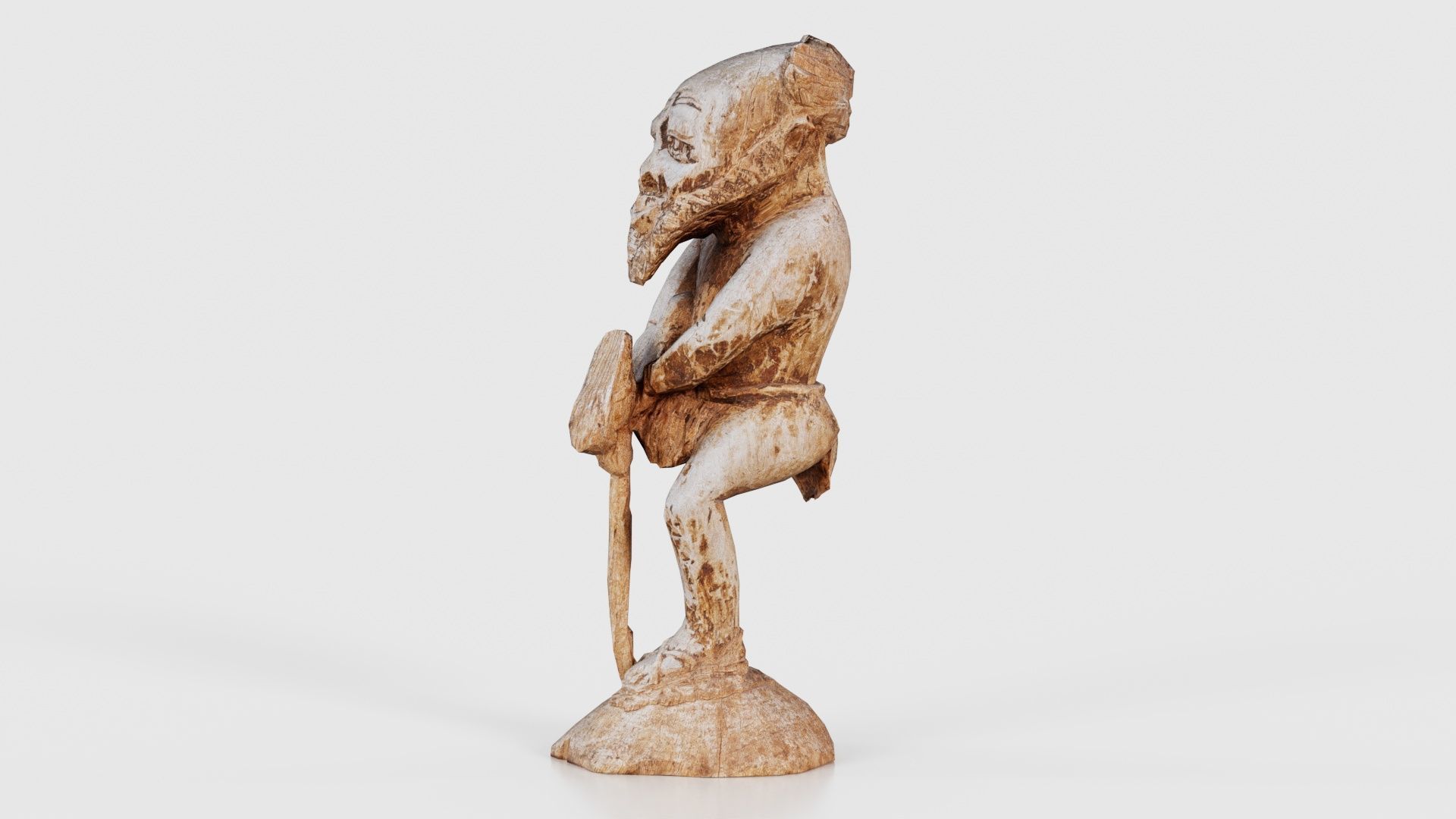 One Legged Man Low-poly 3D model_26