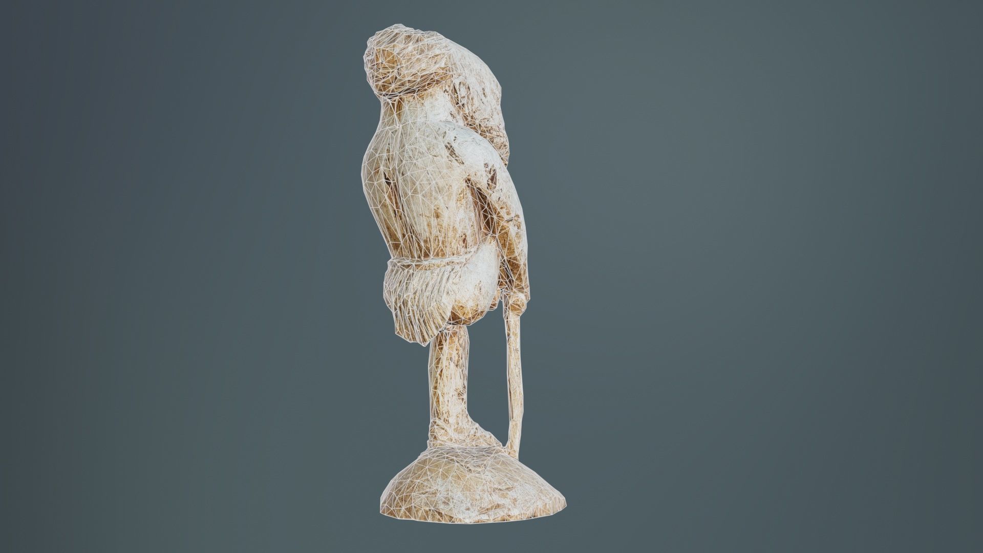 One Legged Man Low-poly 3D model_10