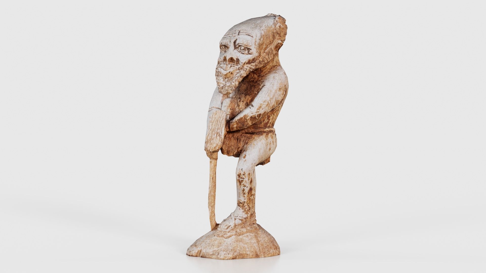 One Legged Man Low-poly 3D model_15