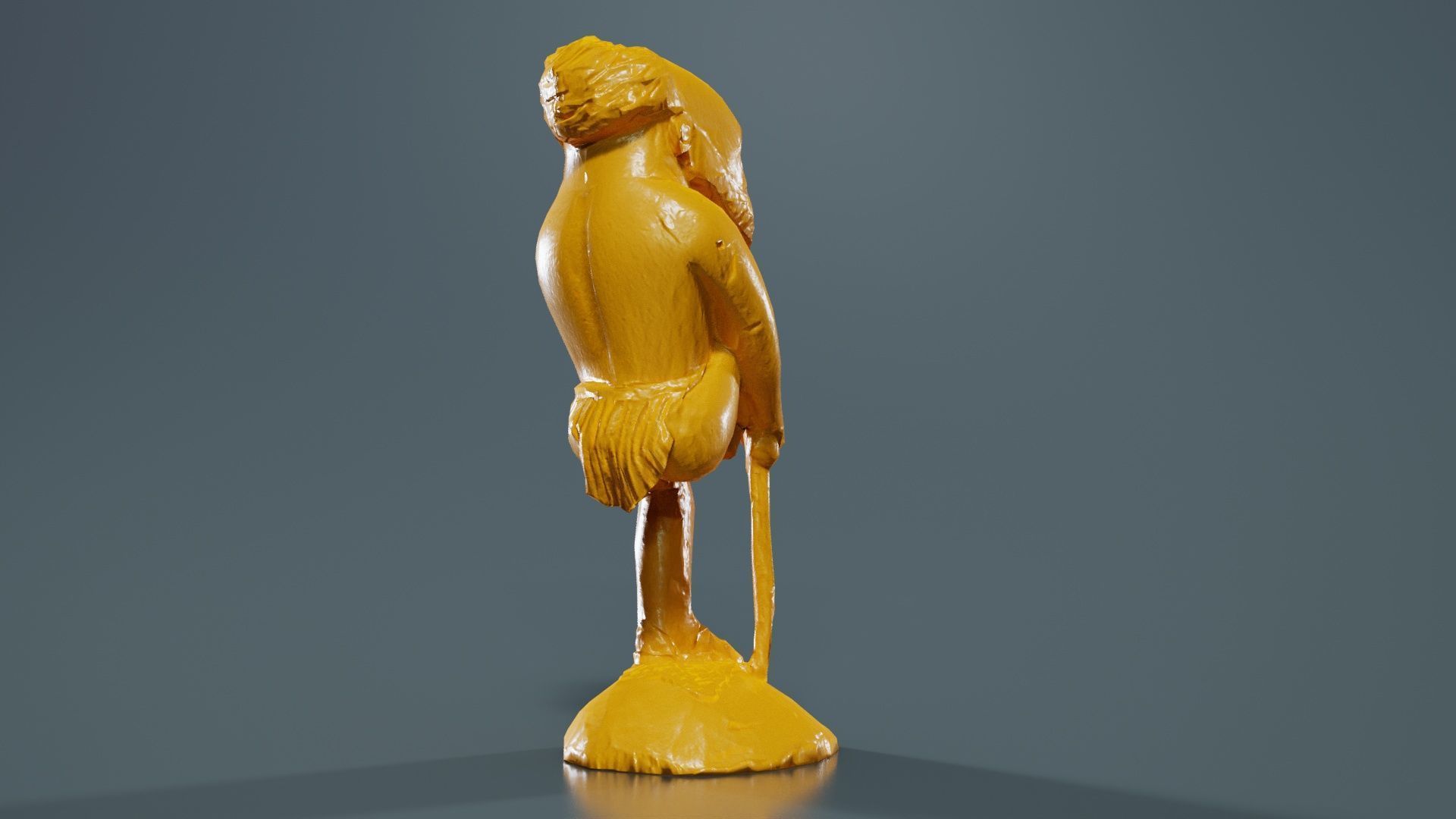 One Legged Man Low-poly 3D model_13