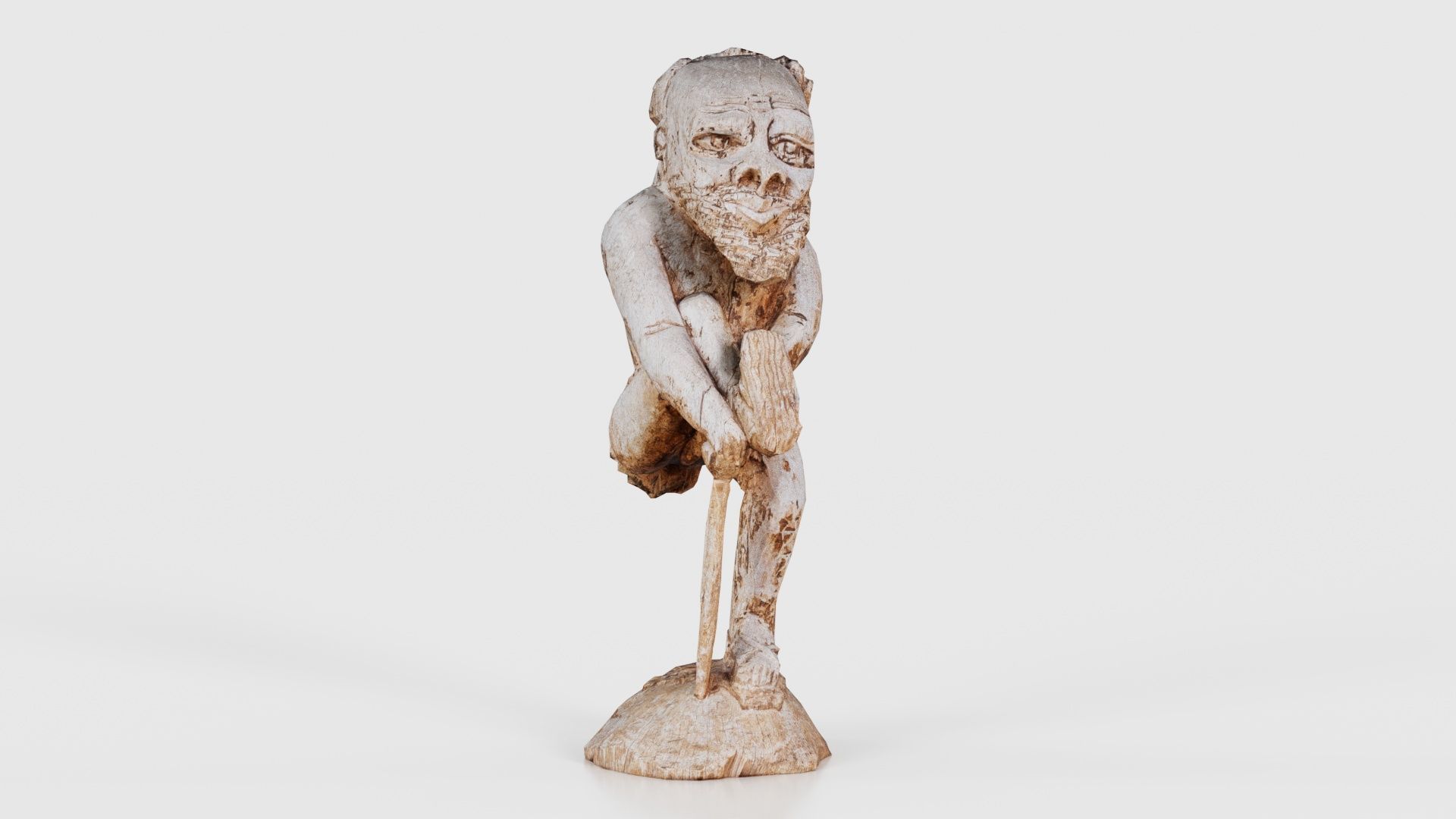 One Legged Man Low-poly 3D model_17