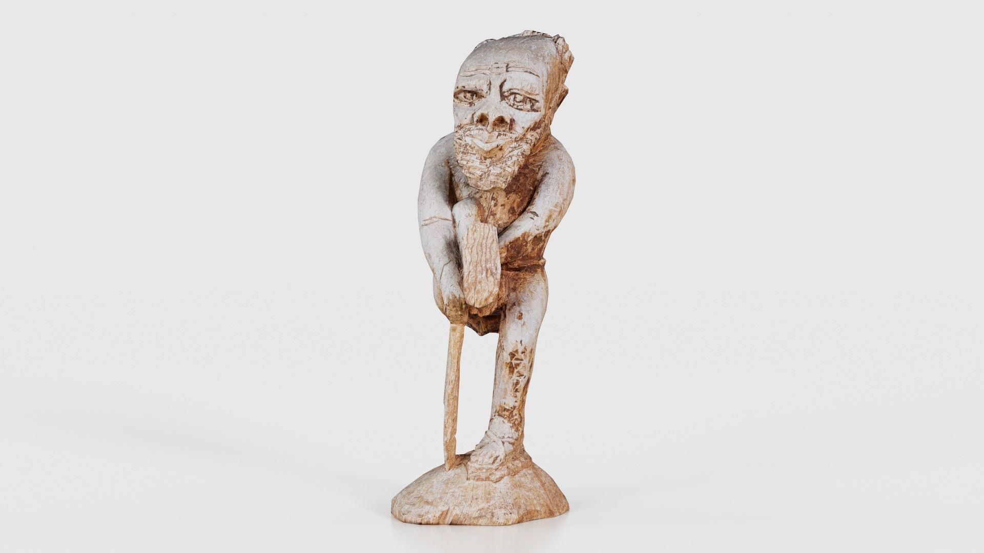 One Legged Man Low-poly 3D model_16