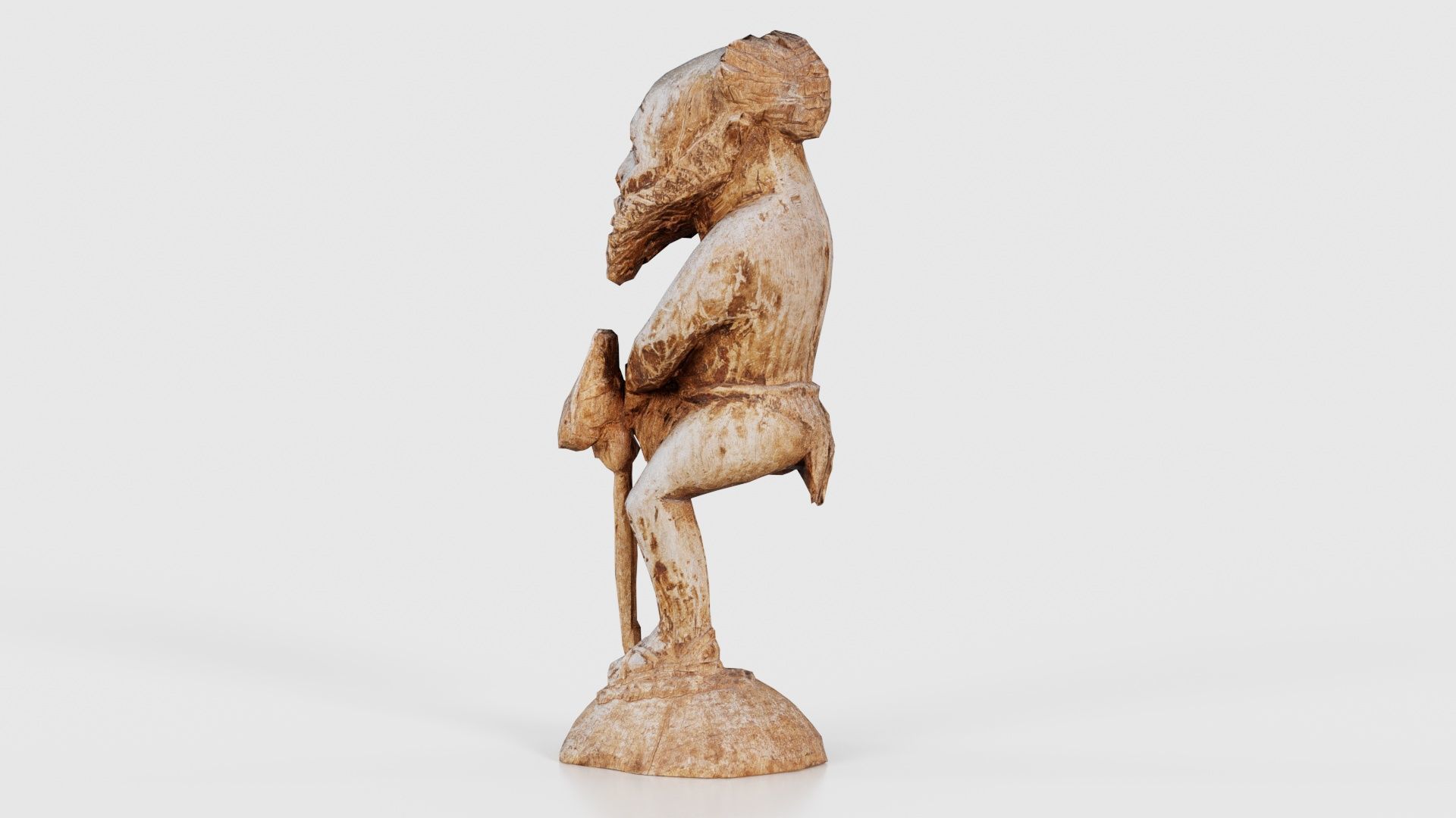 One Legged Man Low-poly 3D model_25