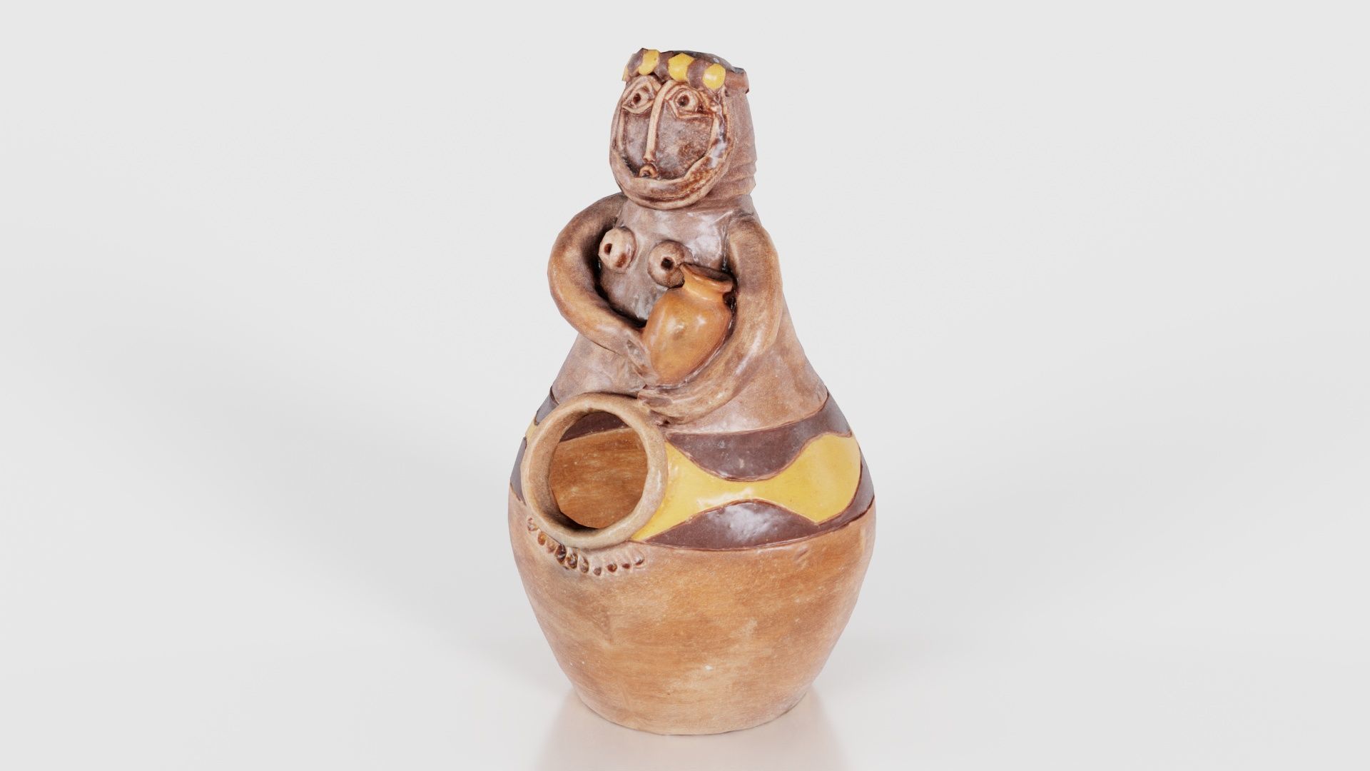 Pen Holder 02 Low-poly 3D model_15