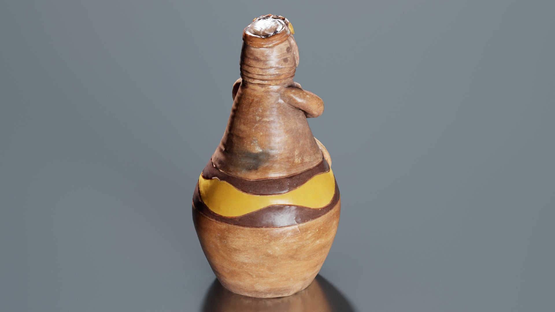 Pen Holder 02 Low-poly 3D model_1