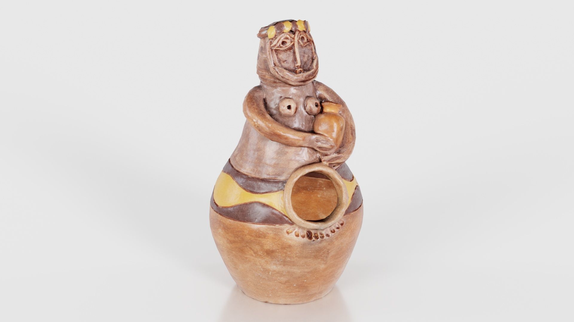 Pen Holder 02 Low-poly 3D model_17