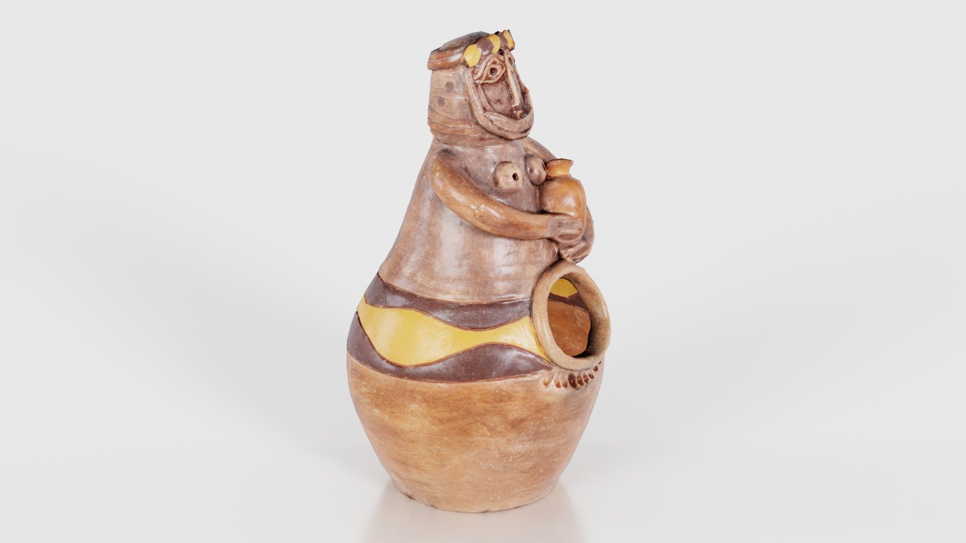 Pen Holder 02 Low-poly 3D model_18