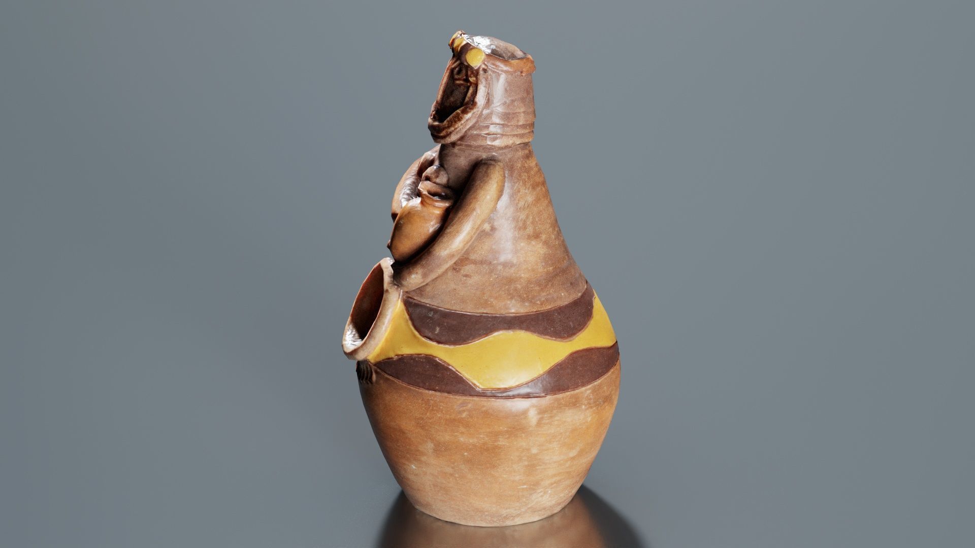 Pen Holder 02 Low-poly 3D model_7