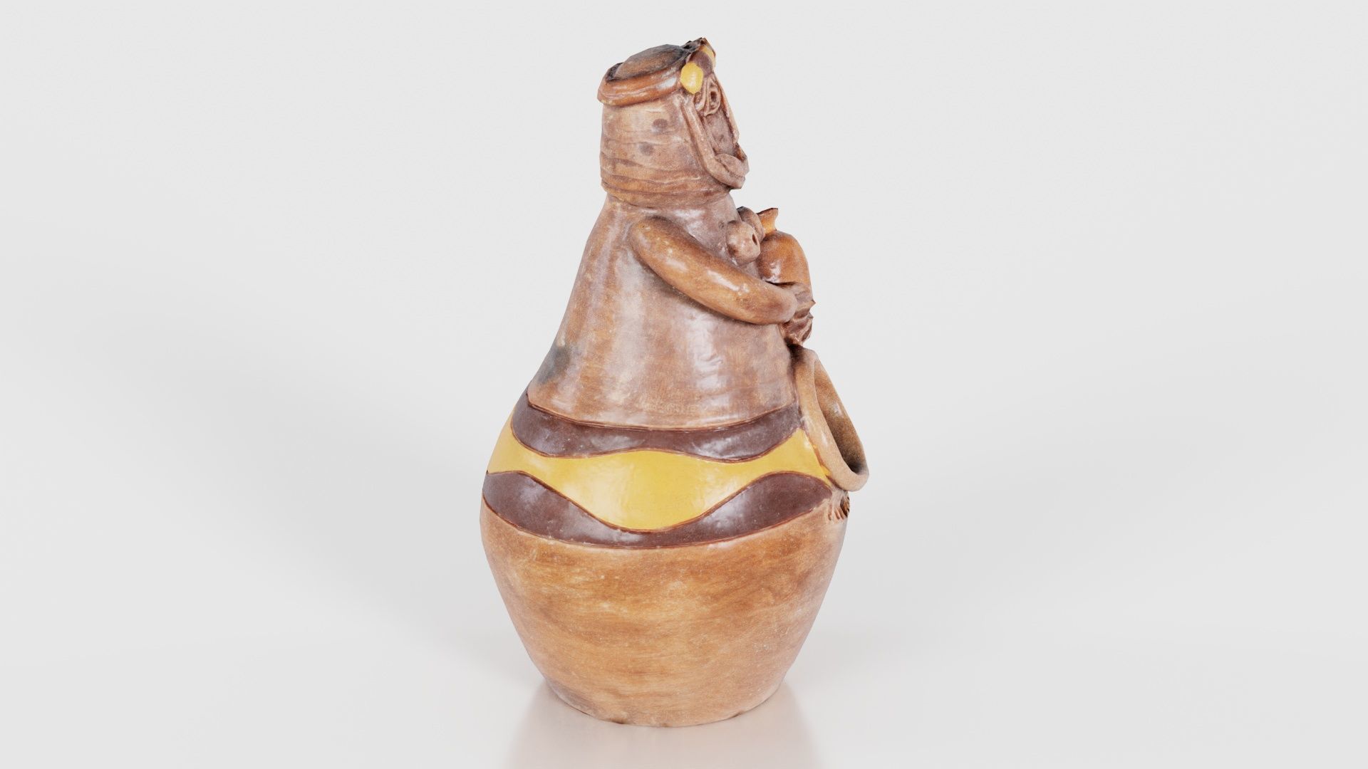 Pen Holder 02 Low-poly 3D model_19