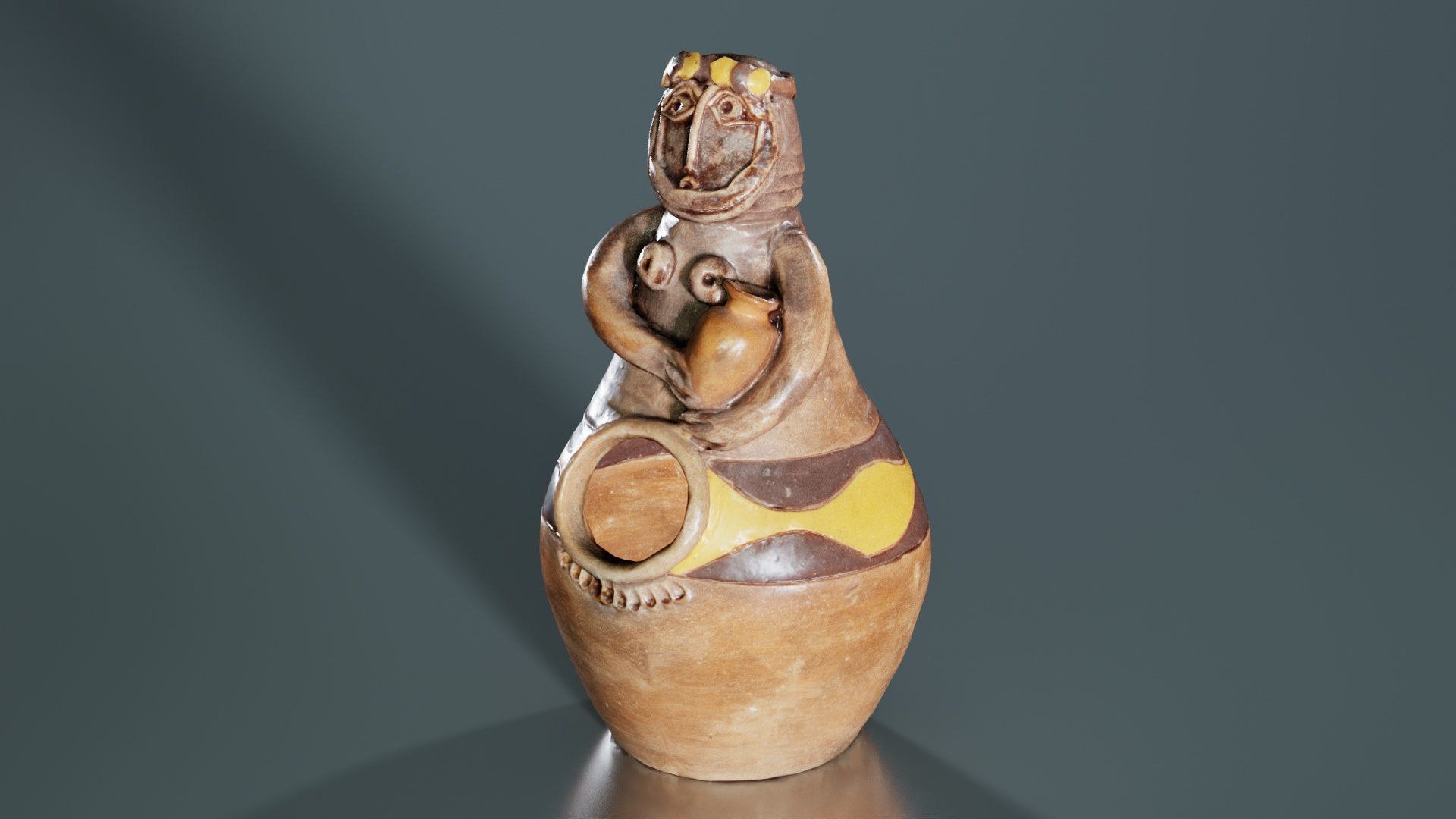 Pen Holder 02 Low-poly 3D model_4