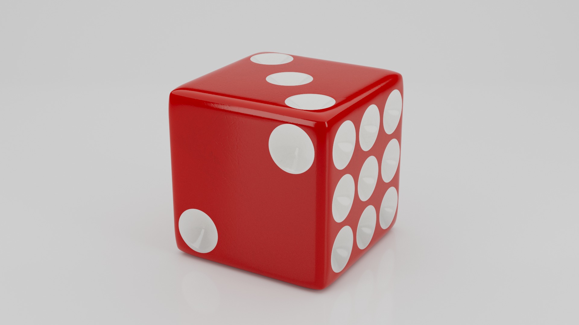 Realistic Dice Low-poly 3D model_20