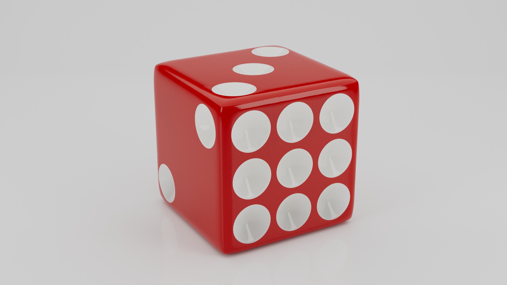 Realistic Dice Low-poly 3D model_19