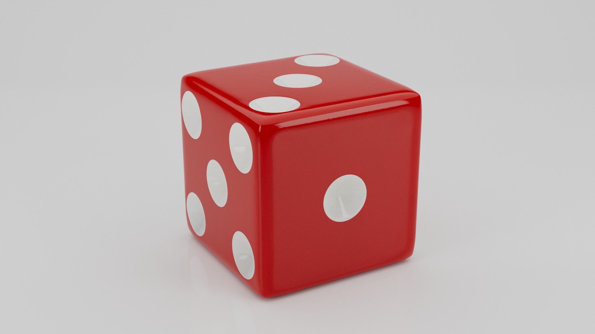 Realistic Dice Low-poly 3D model_11