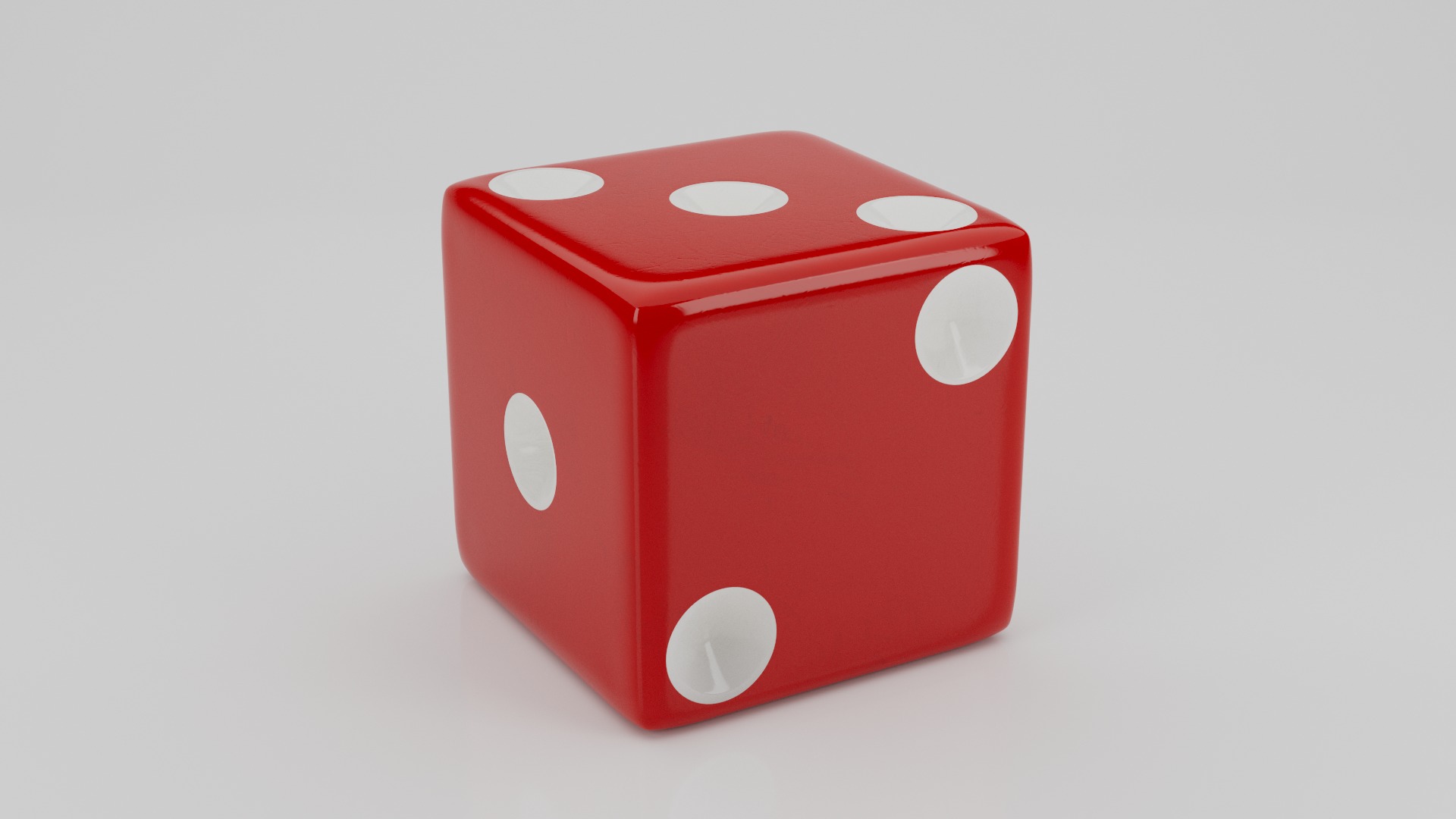 Realistic Dice Low-poly 3D model_8