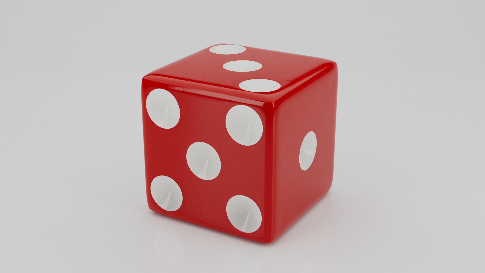 Realistic Dice Low-poly 3D model_12
