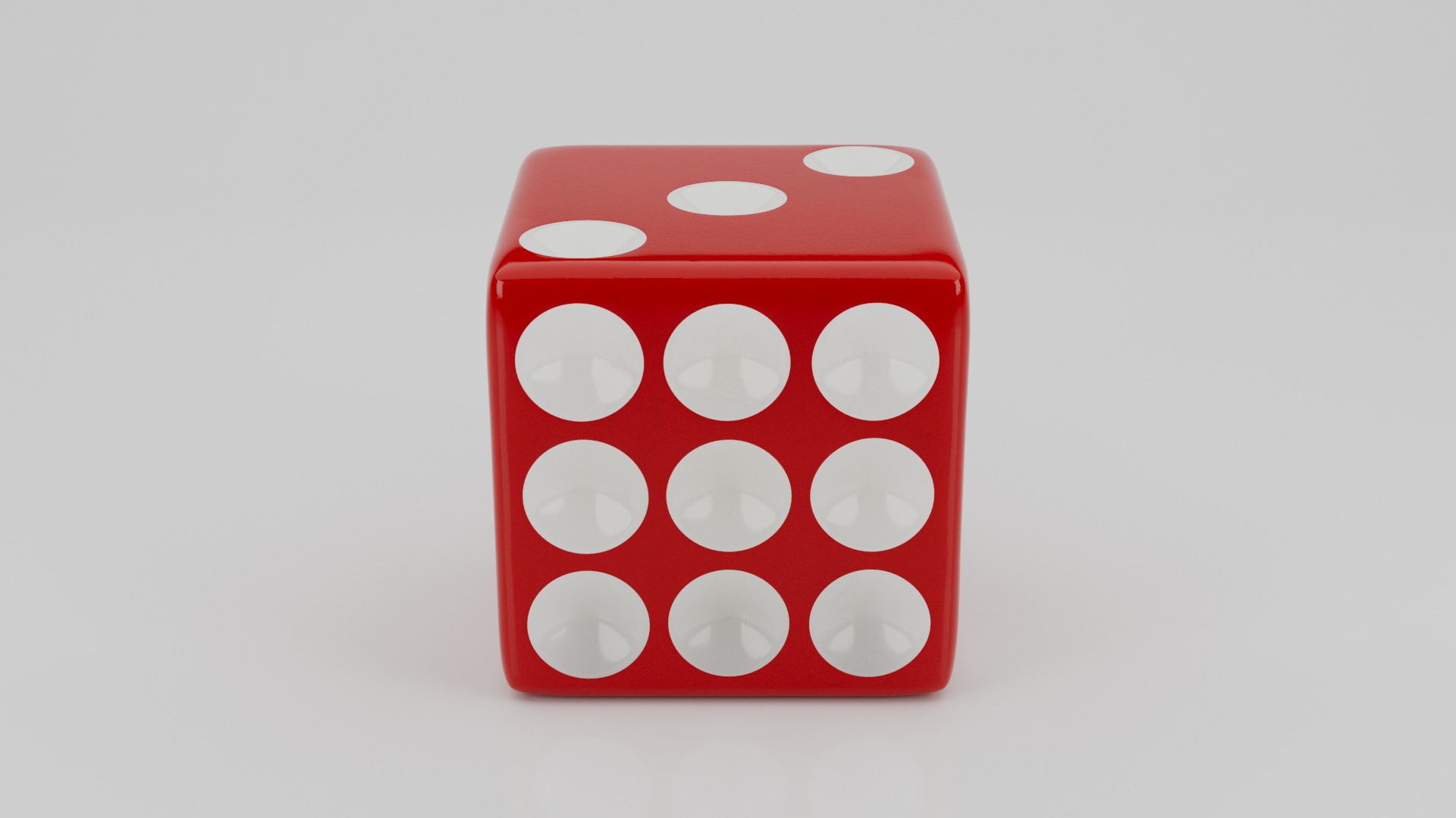 Realistic Dice Low-poly 3D model_14