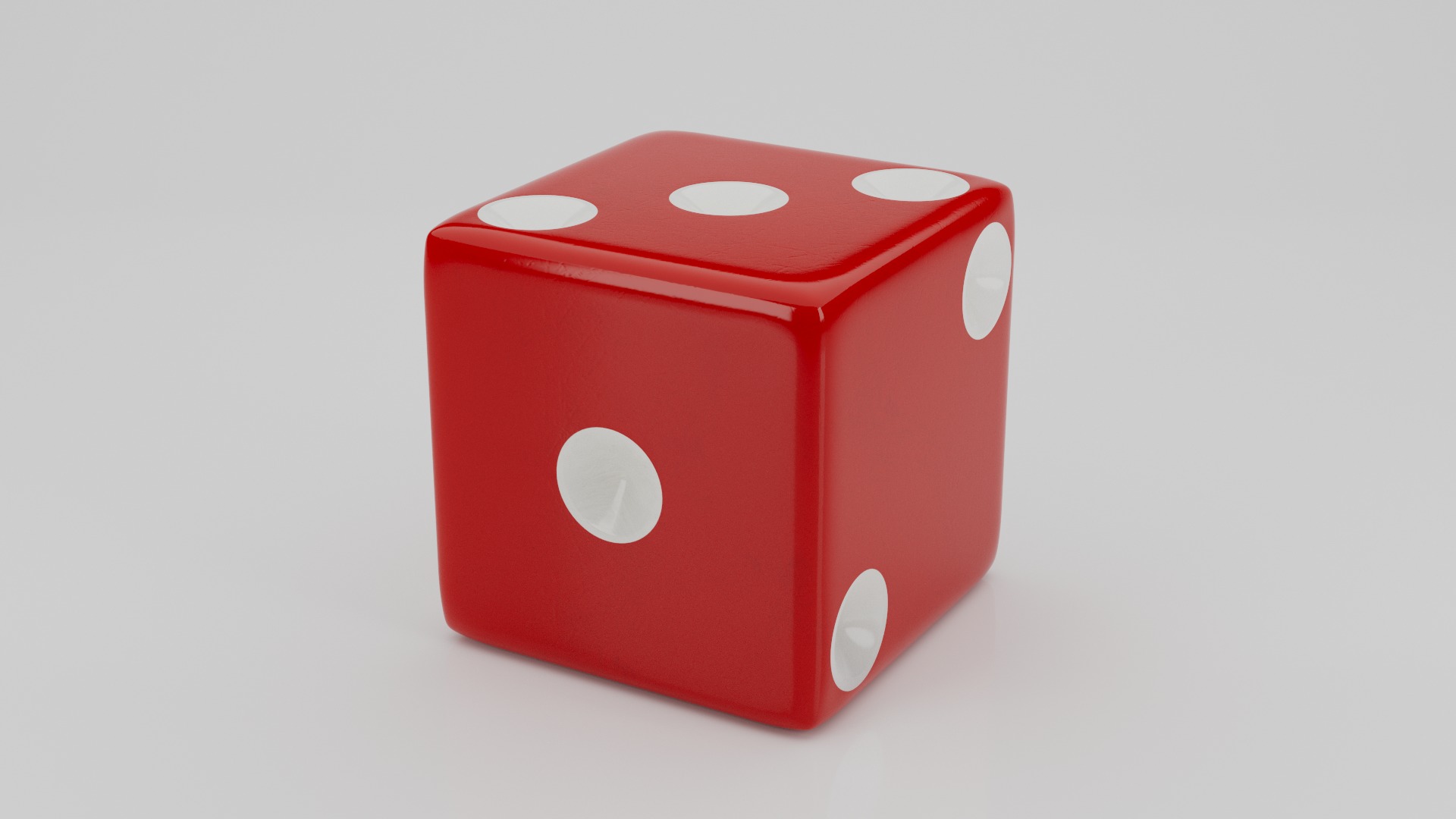 Realistic Dice Low-poly 3D model_9