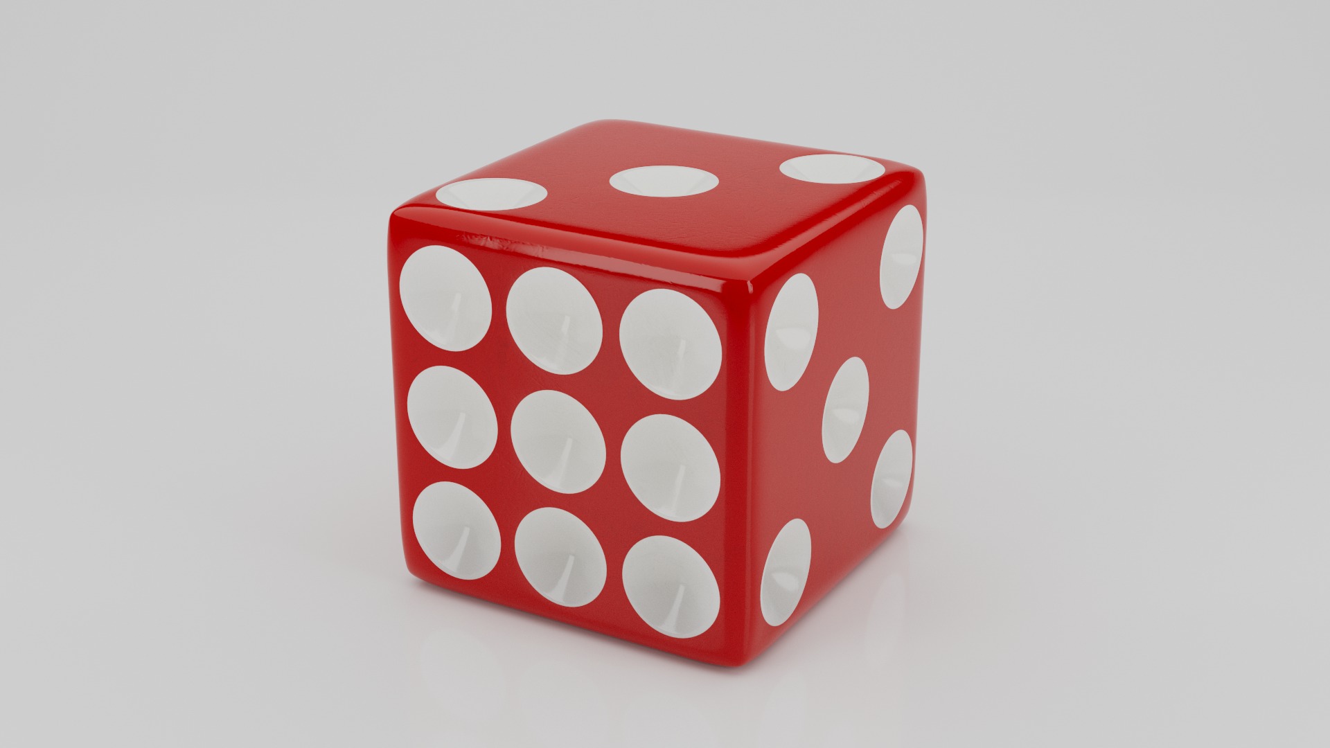 Realistic Dice Low-poly 3D model_16