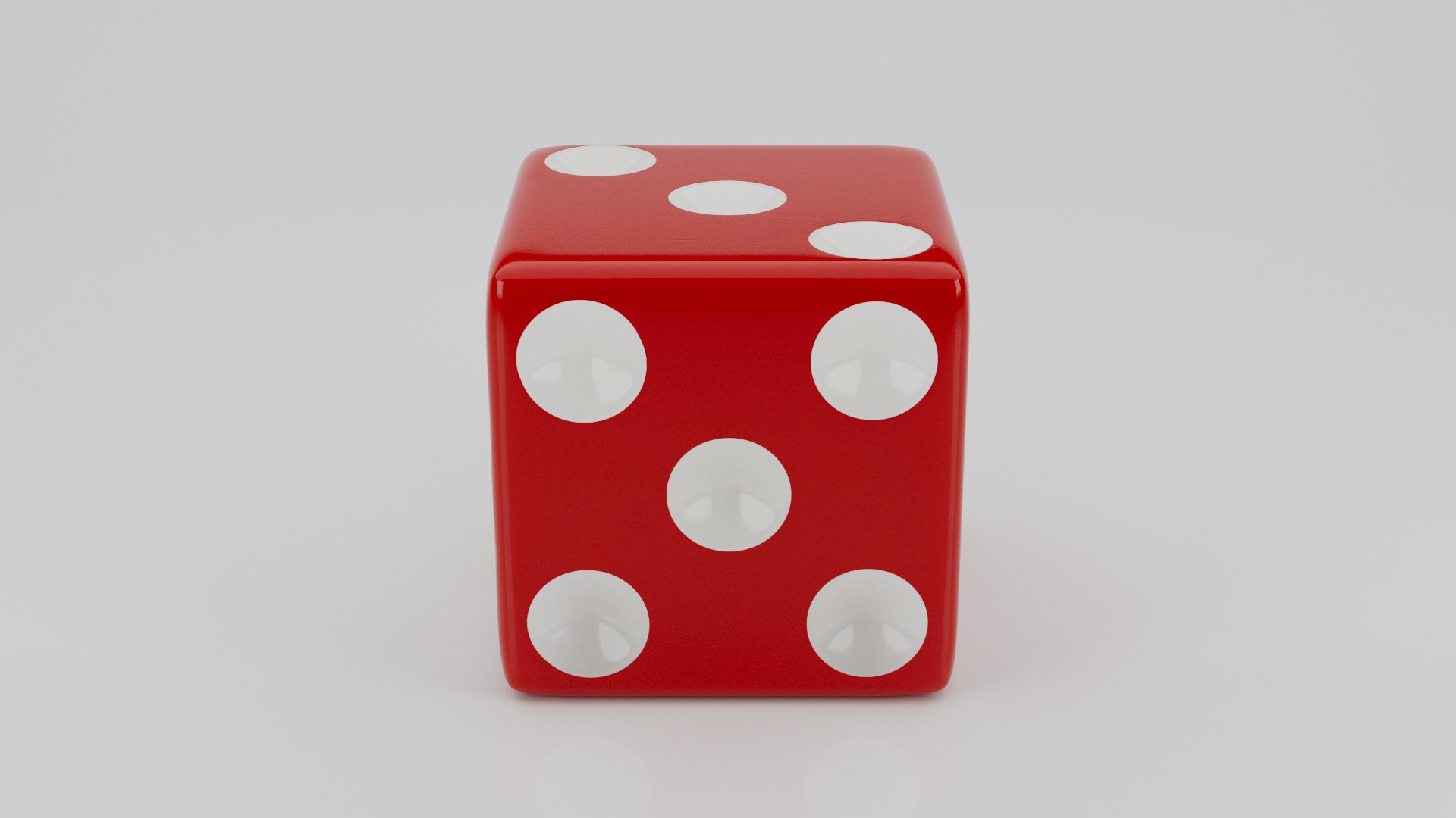 Realistic Dice Low-poly 3D model_13