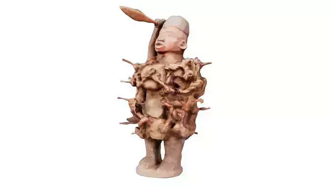 Pin Man Throwing Spear