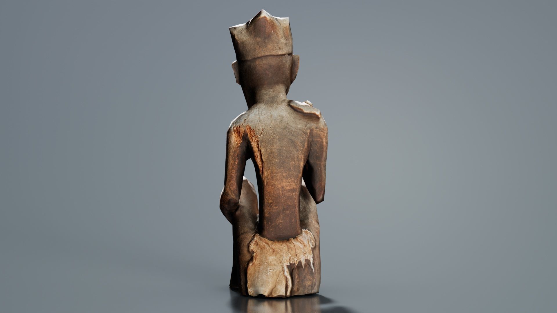 Smoking Man Low-poly 3D model_5