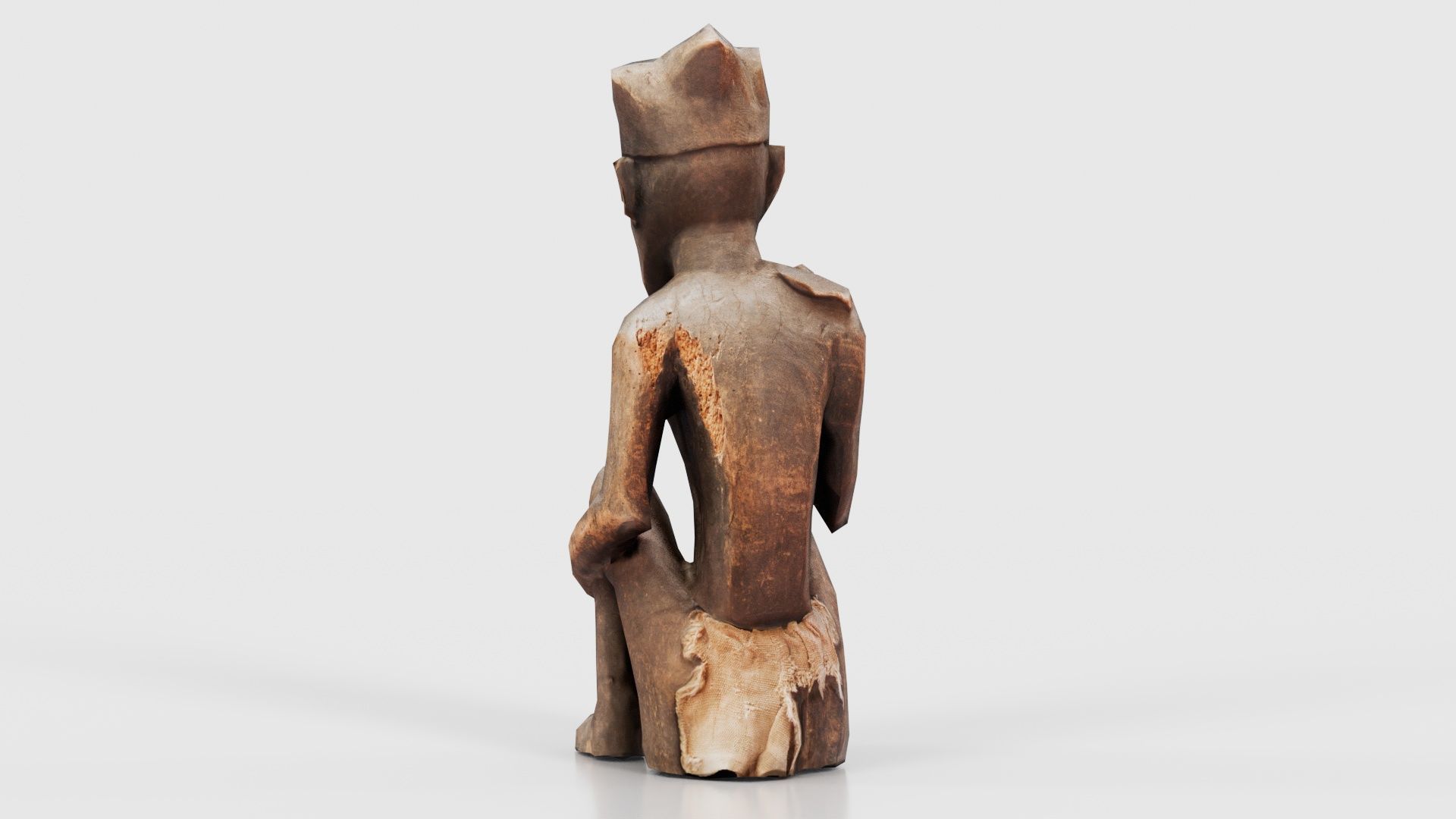 Smoking Man Low-poly 3D model_23