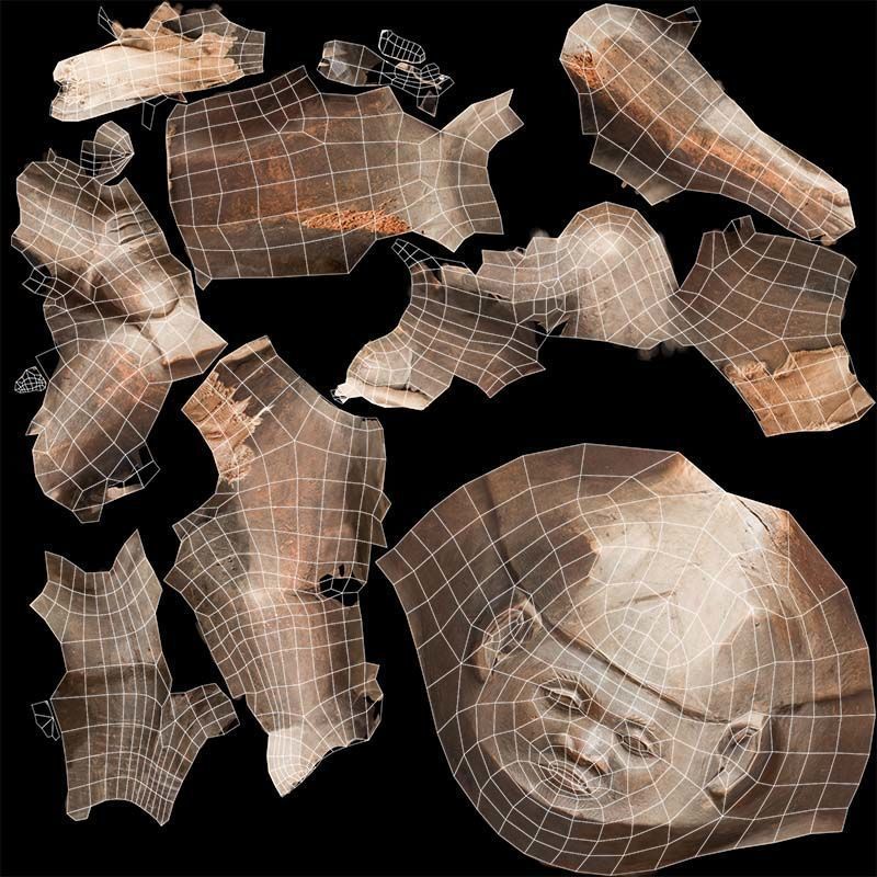 Smoking Man Low-poly 3D model_14