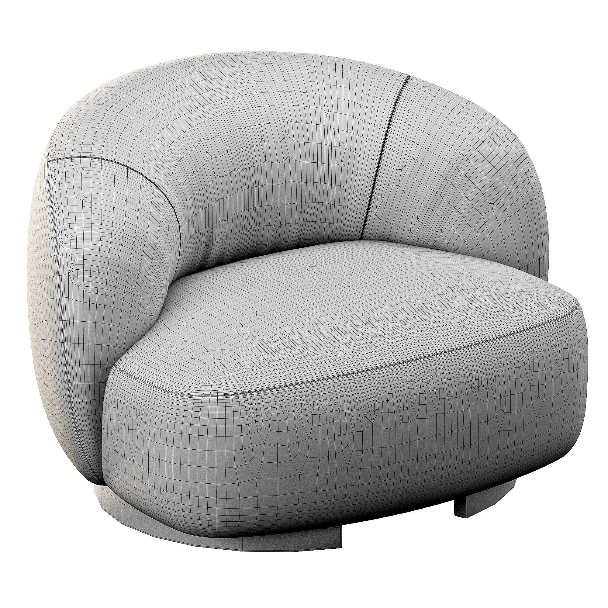 NatureDesign Pebble Lounge 3D model_6