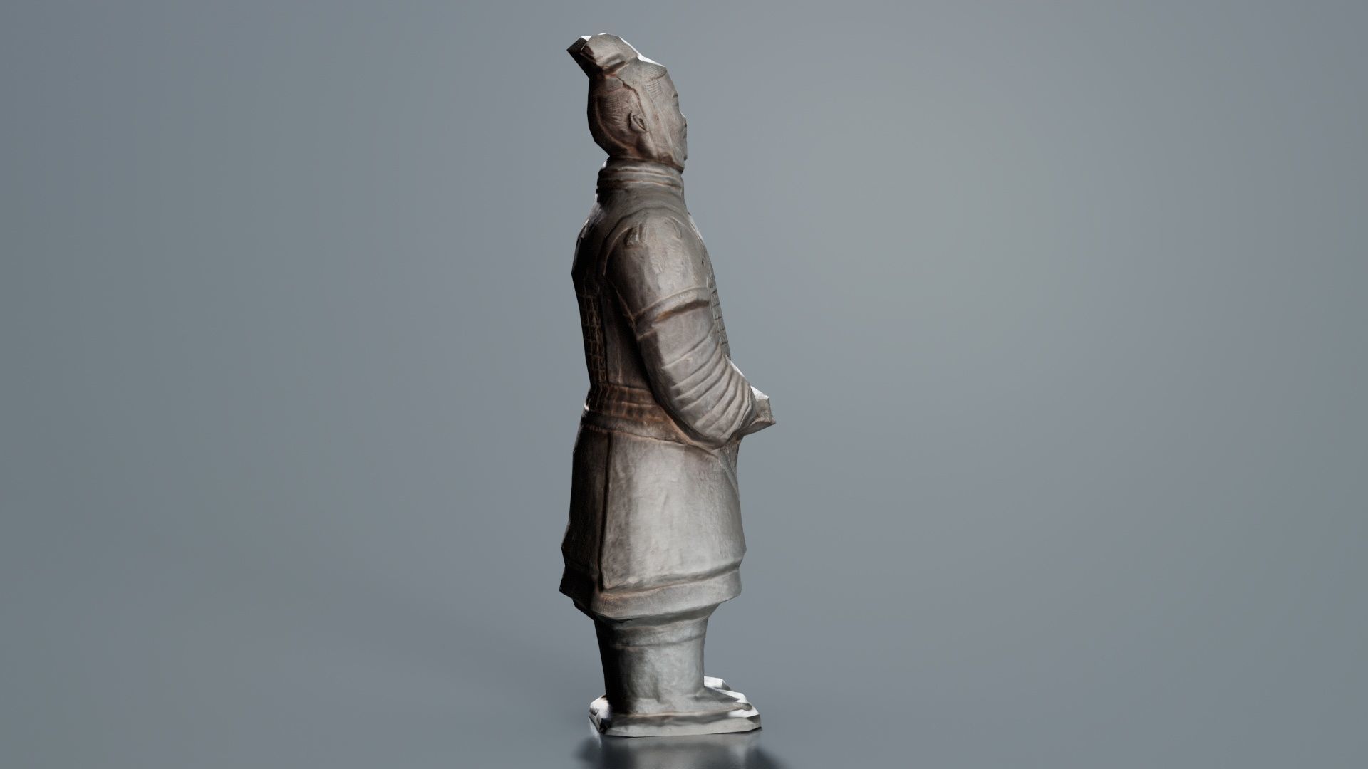 Terracotta Warrior Low-poly 3D model_8