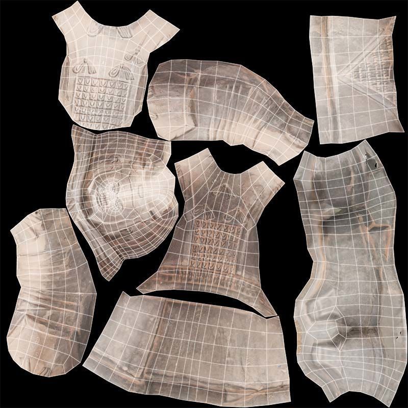 Terracotta Warrior Low-poly 3D model_14