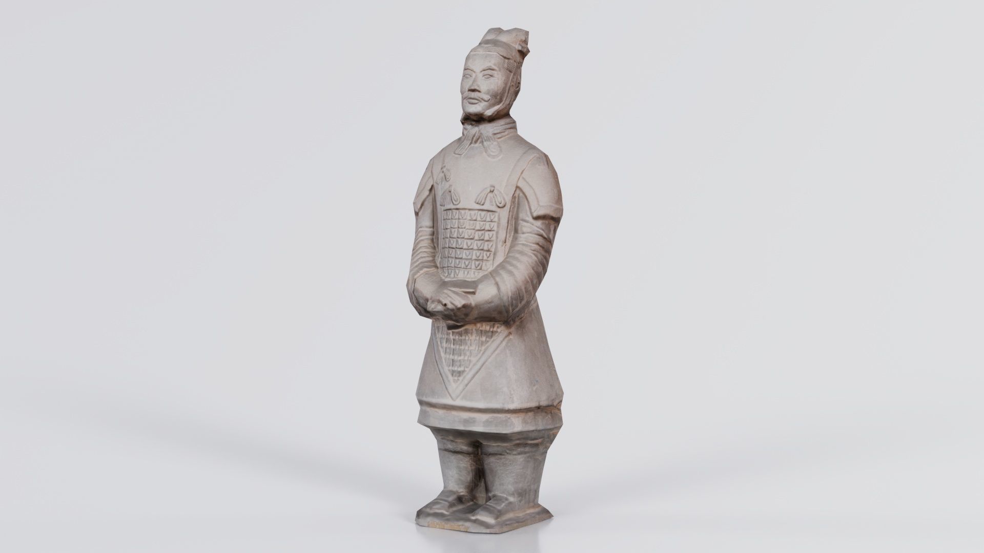 Terracotta Warrior Low-poly 3D model_3