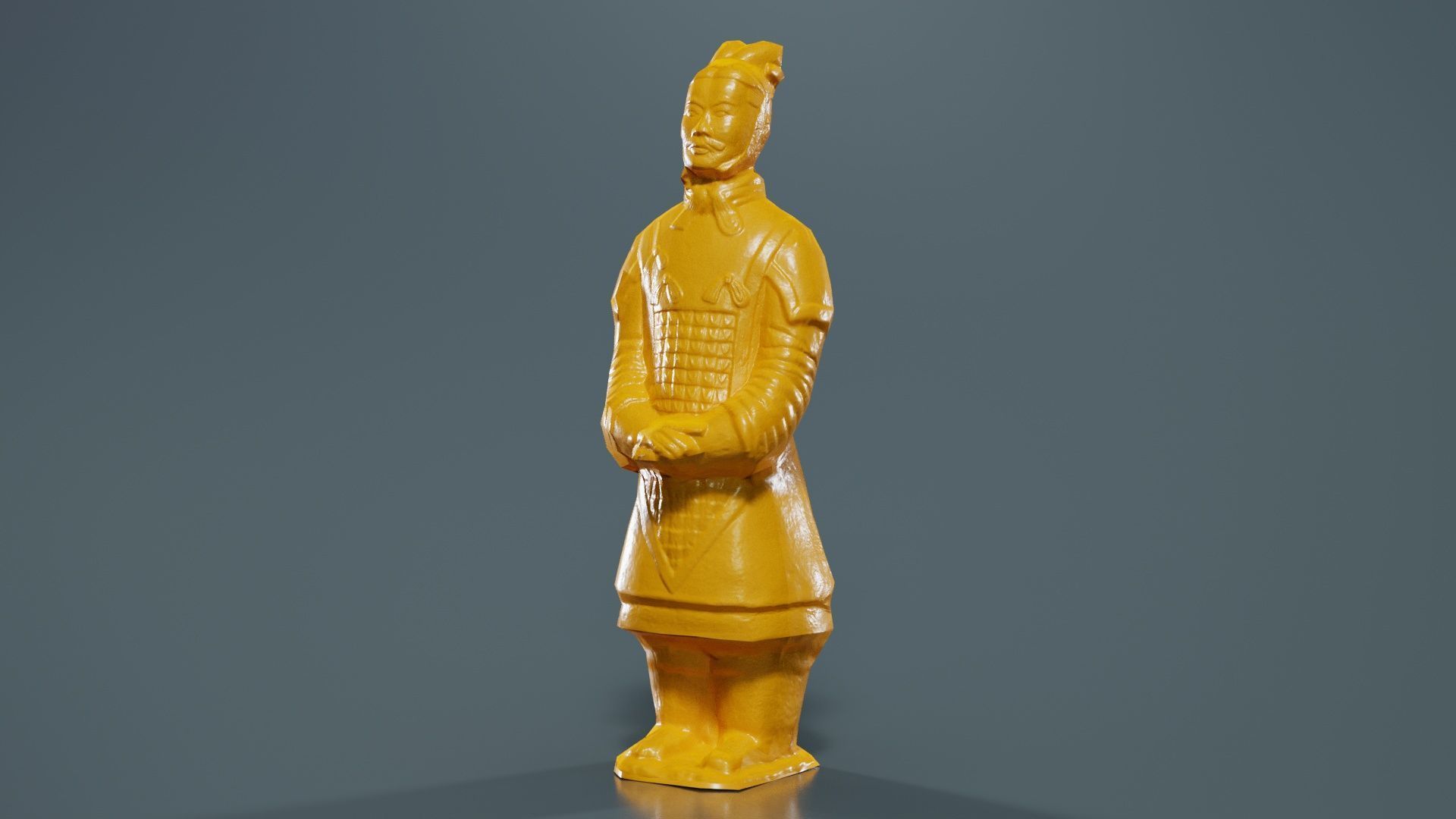 Terracotta Warrior Low-poly 3D model_12