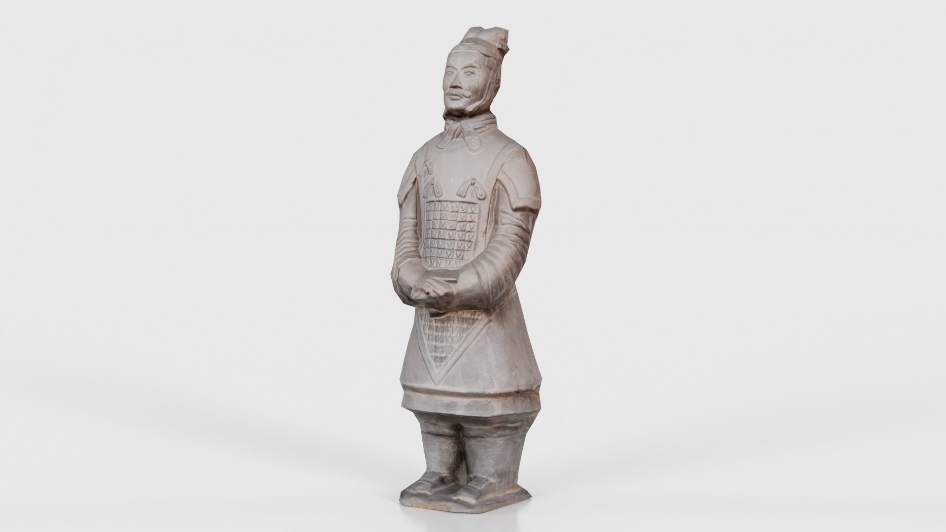 Terracotta Warrior Low-poly 3D model_15