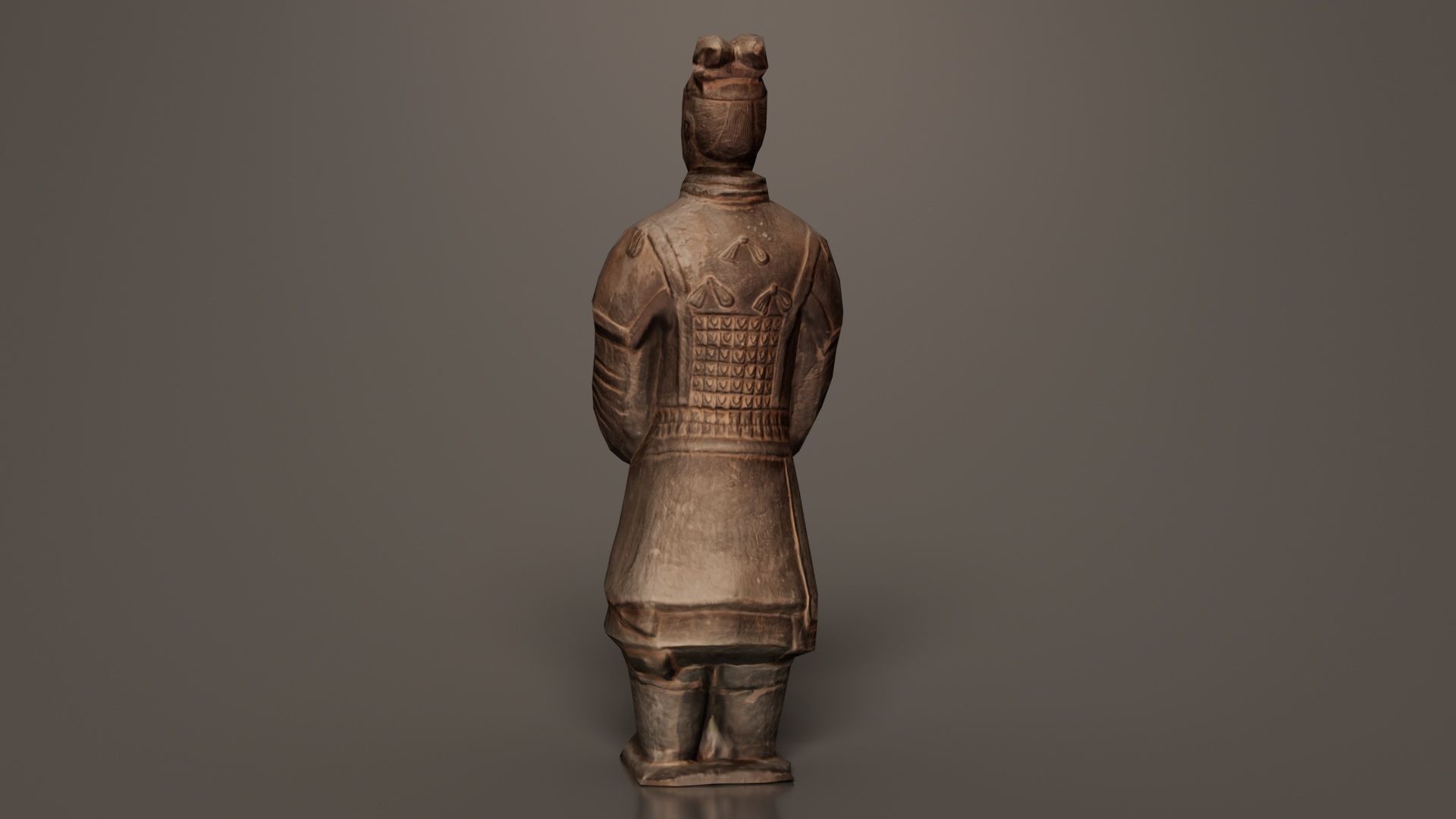 Terracotta Warrior Low-poly 3D model_6