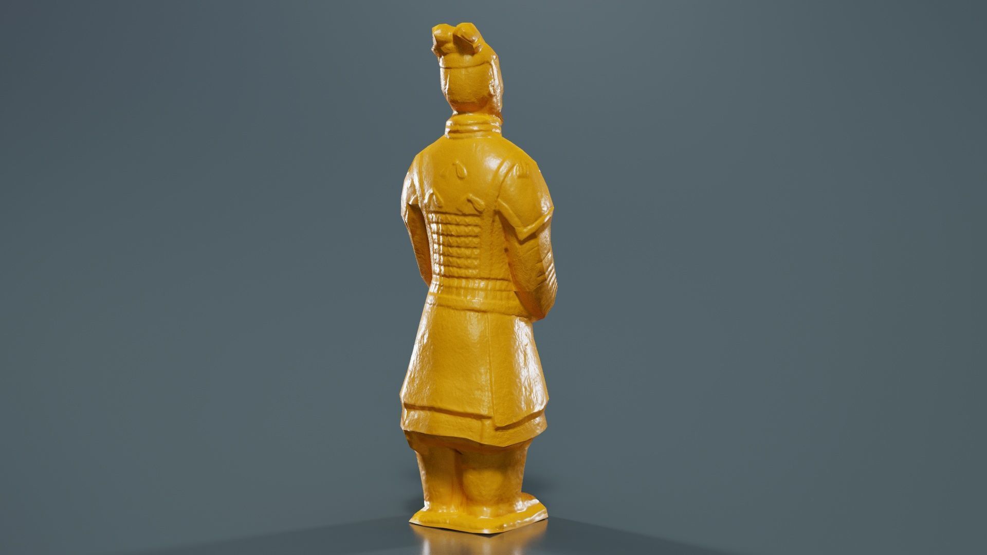 Terracotta Warrior Low-poly 3D model_13
