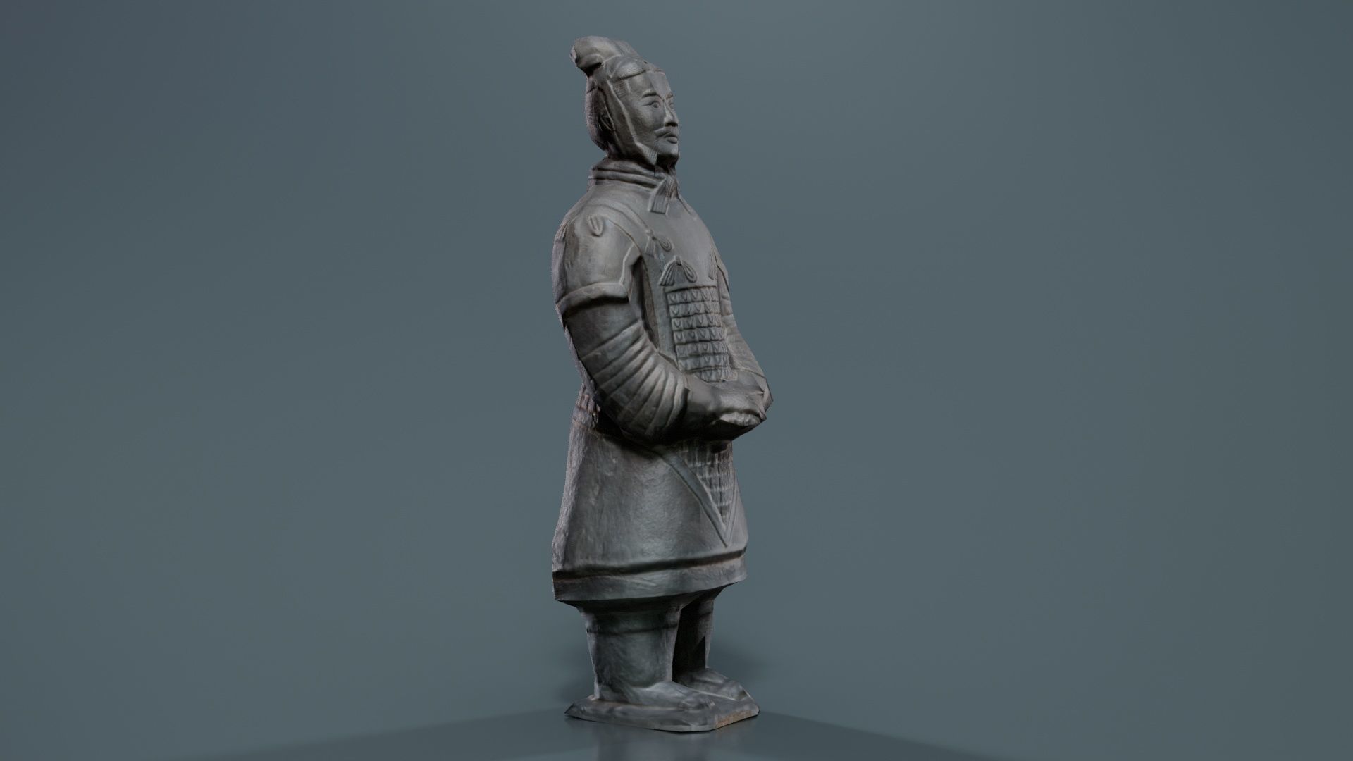 Terracotta Warrior Low-poly 3D model_2