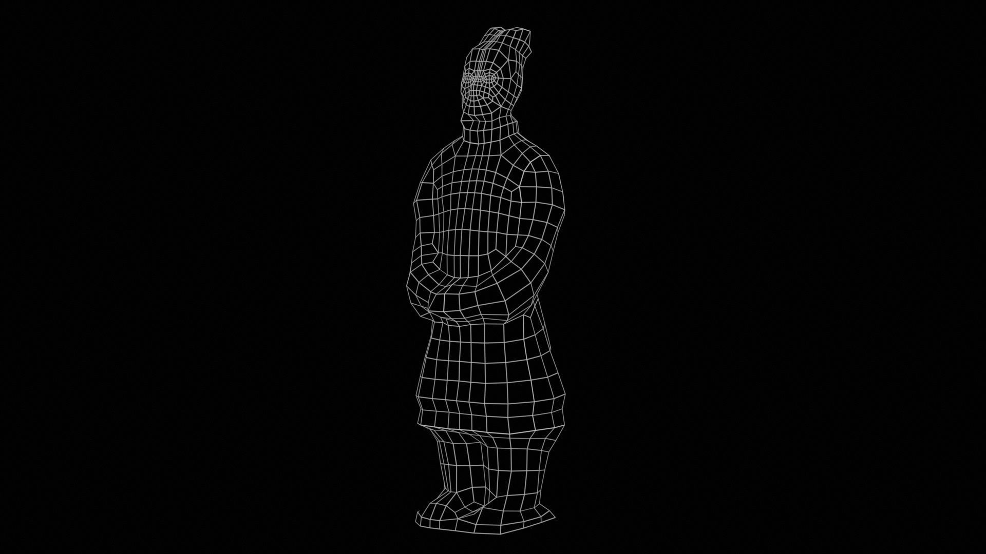 Terracotta Warrior Low-poly 3D model_11