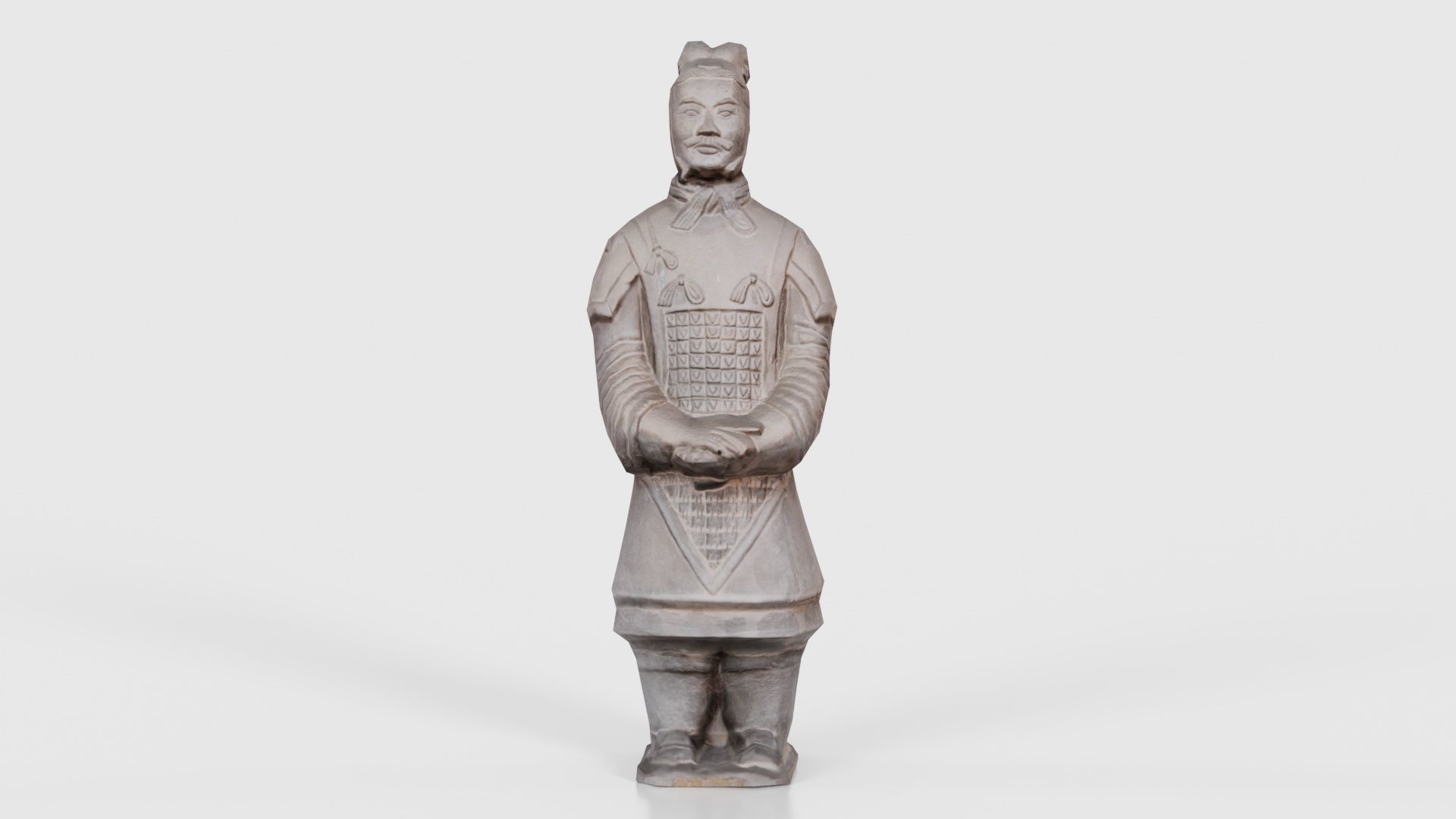 Terracotta Warrior Low-poly 3D model_16