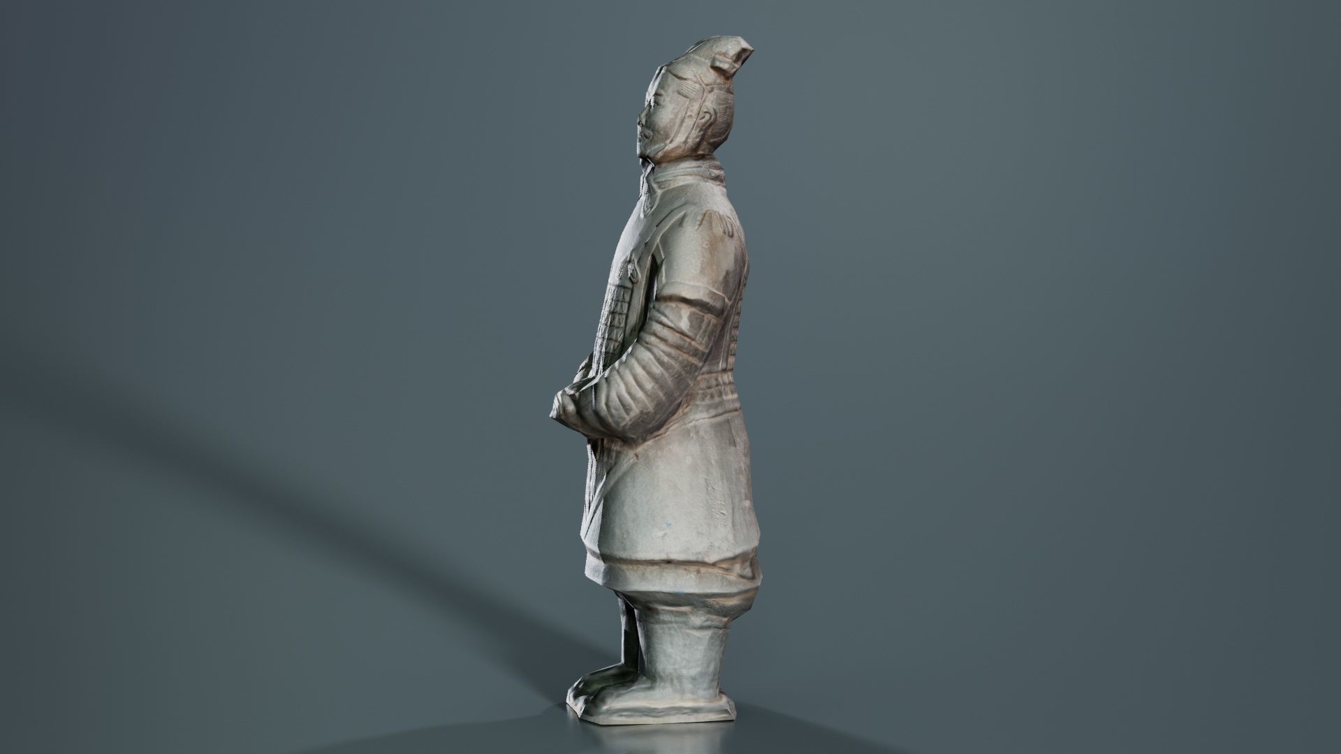 Terracotta Warrior Low-poly 3D model_7