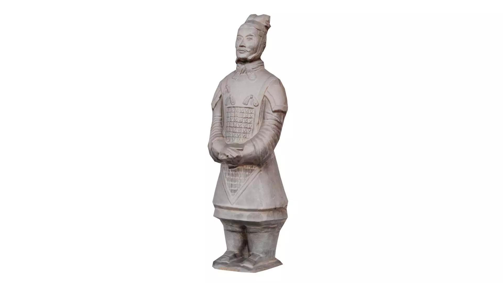 Terracotta Warrior Low-poly 3D model_0