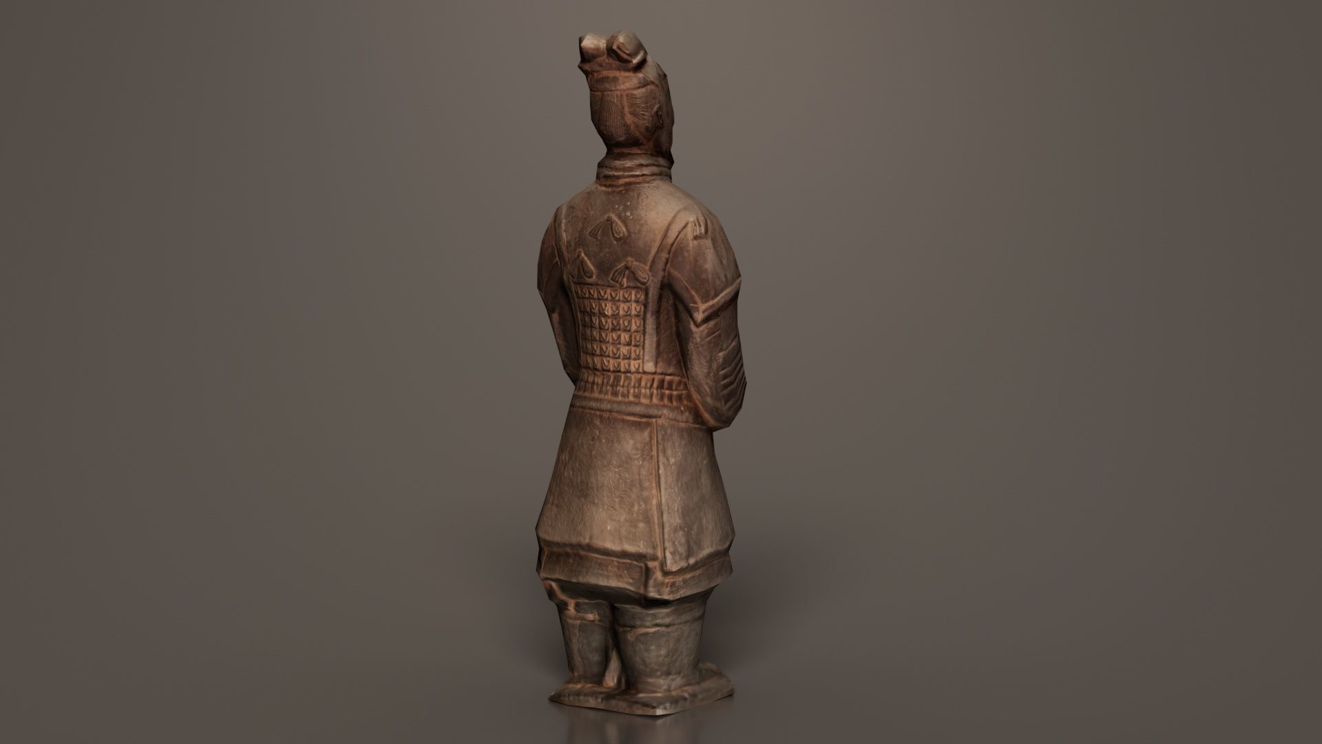 Terracotta Warrior Low-poly 3D model_4