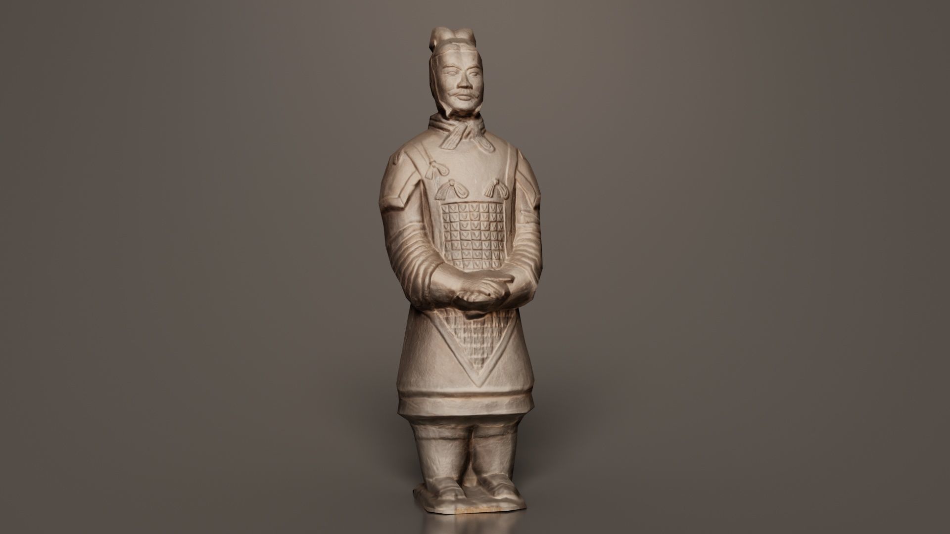 Terracotta Warrior Low-poly 3D model_5