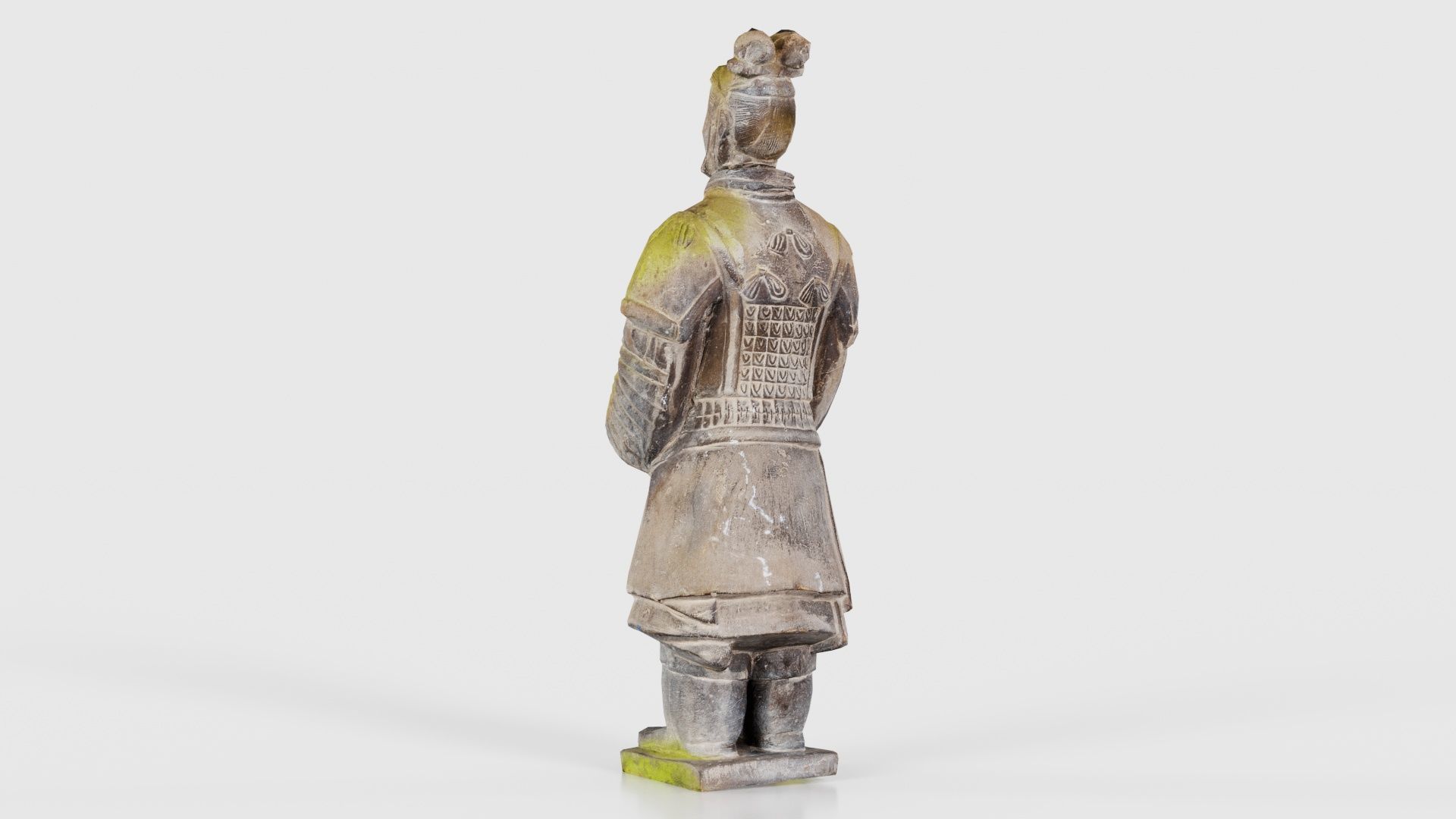 Terracotta Warrior Weathered Low-poly 3D model_23