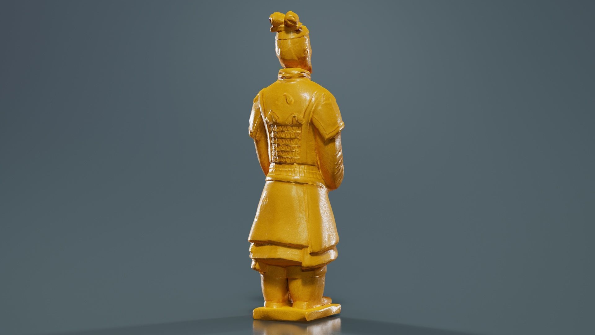 Terracotta Warrior Weathered Low-poly 3D model_13