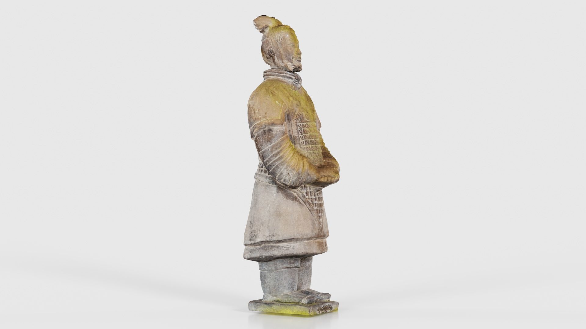 Terracotta Warrior Weathered Low-poly 3D model_18