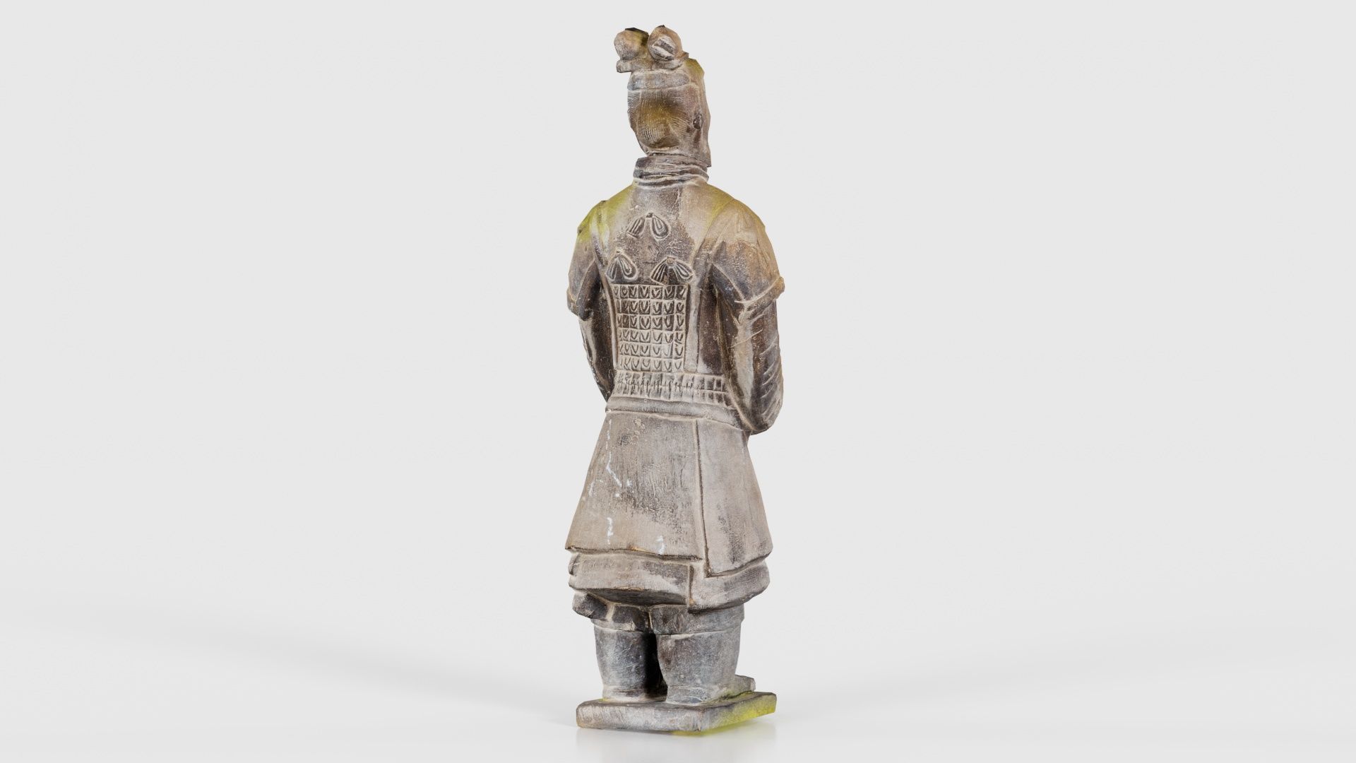 Terracotta Warrior Weathered Low-poly 3D model_21