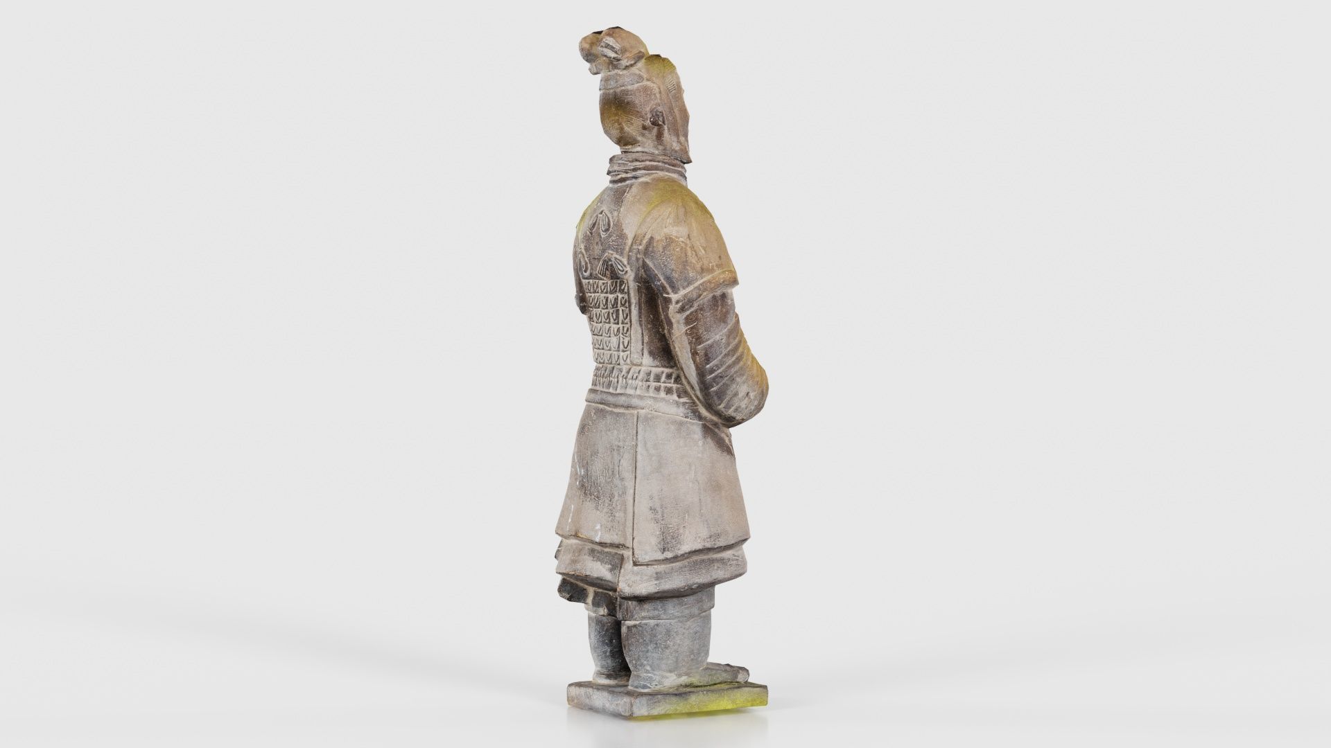 Terracotta Warrior Weathered Low-poly 3D model_20