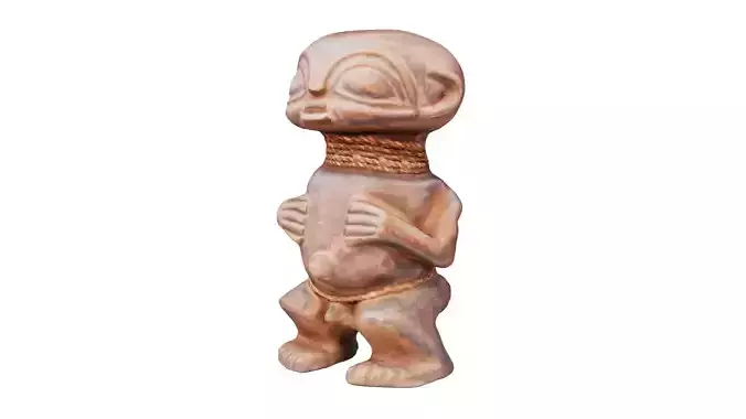 Wooden Figure Statue Male