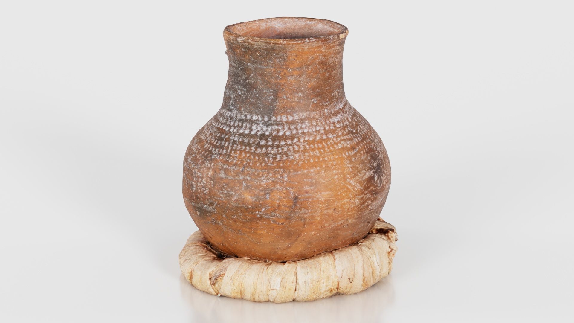 Wooden Vase Low-poly 3D model_25