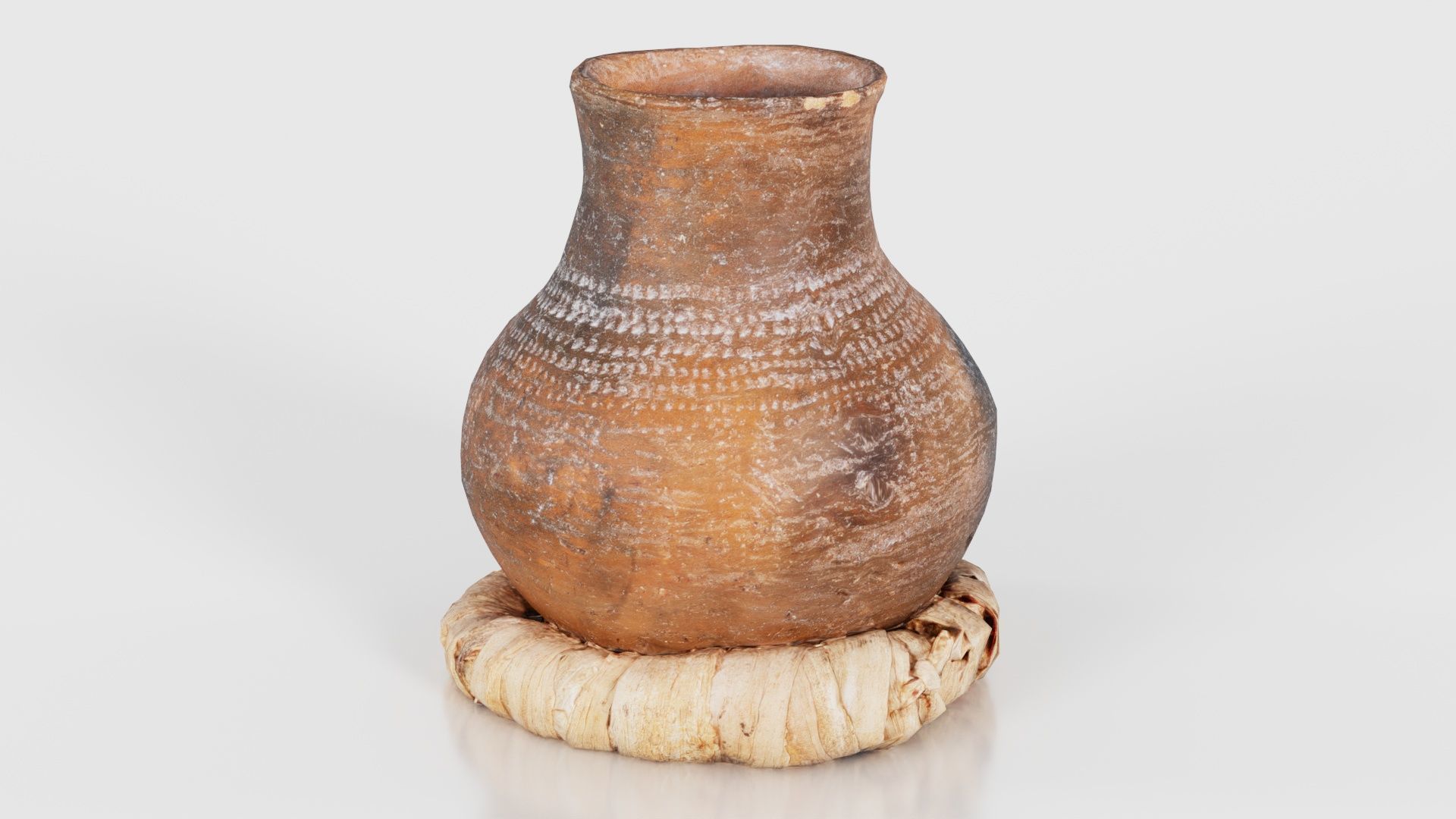 Wooden Vase Low-poly 3D model_24